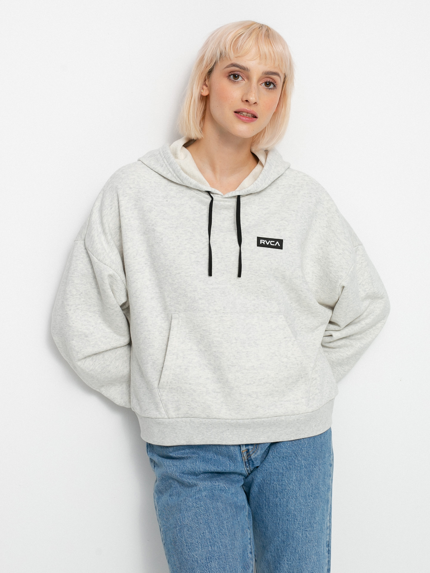 Bluza z kapturem RVCA Va Essential HD (snow marle)