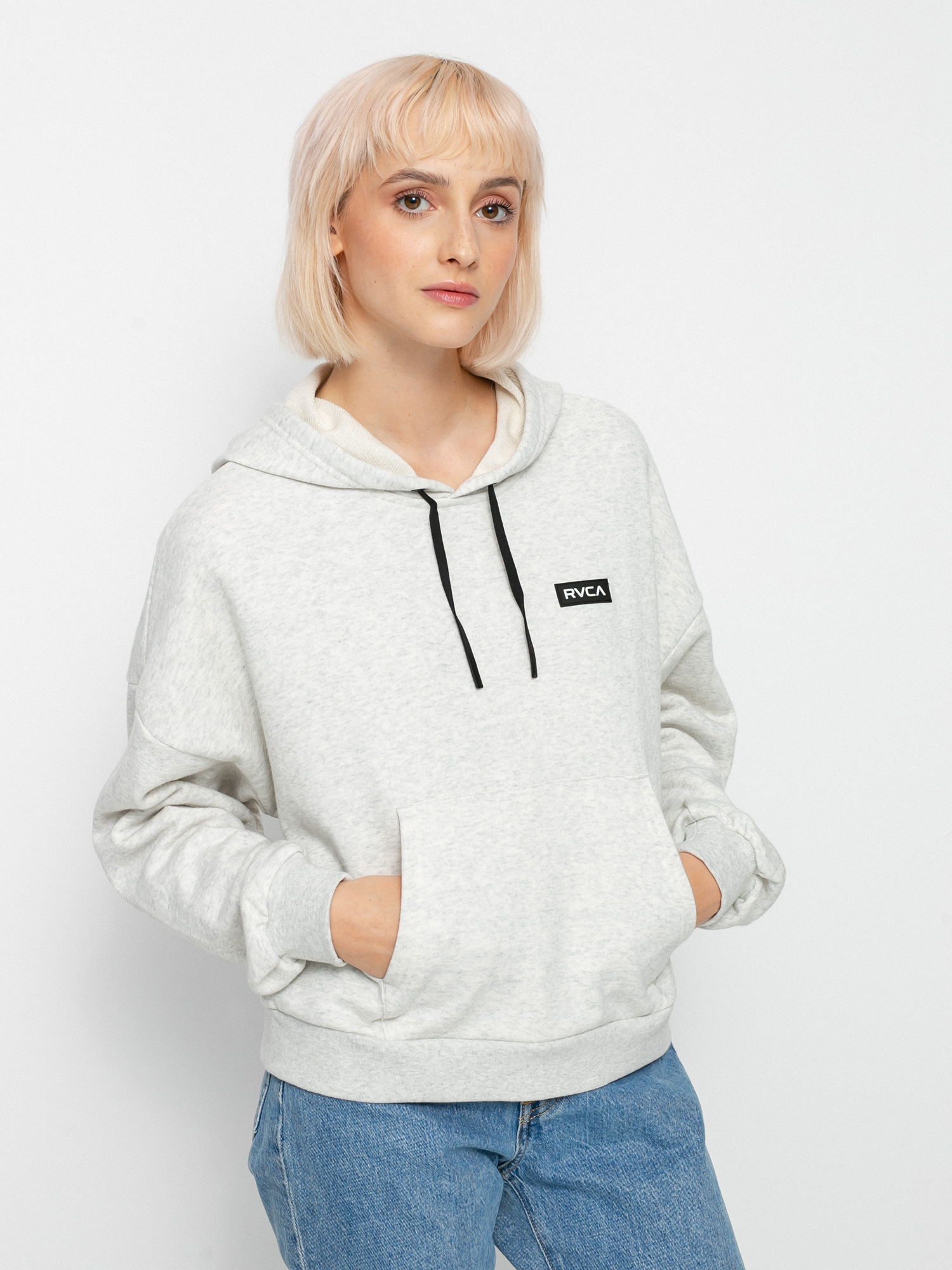 Bluza z kapturem RVCA Va Essential HD (snow marle)