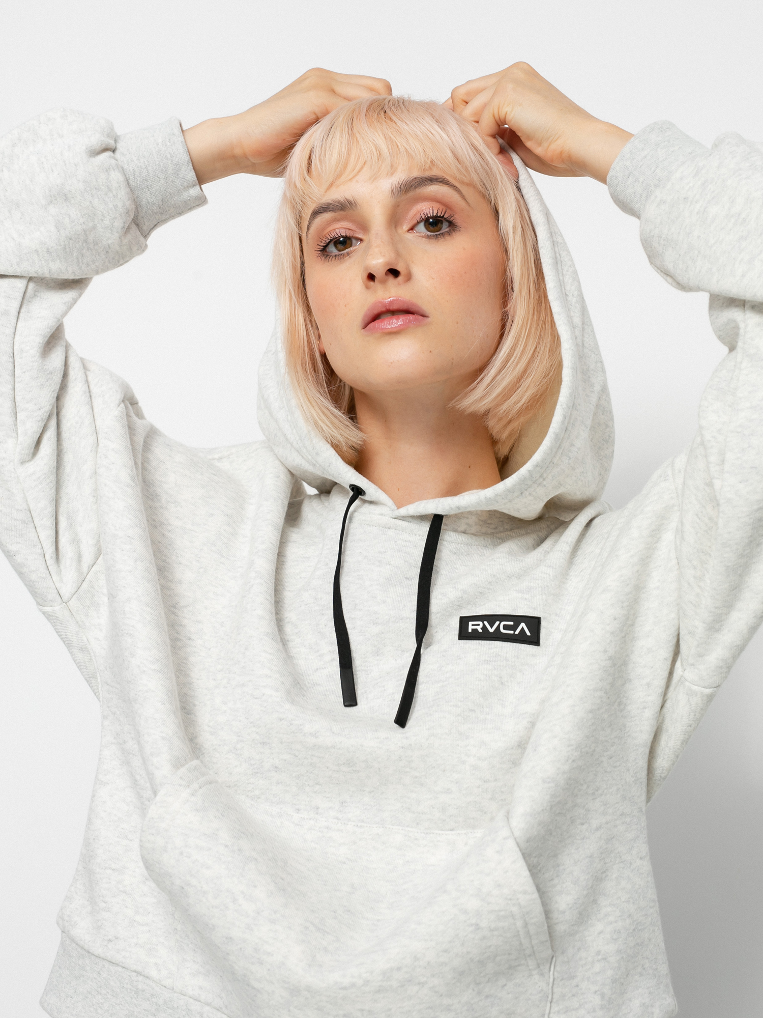 Bluza z kapturem RVCA Va Essential HD (snow marle)