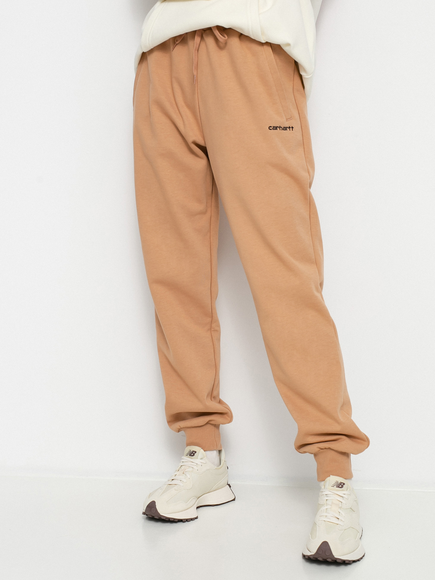 Spodnie Carhartt WIP Script Embroidery Sweat Wmn (sediment/black)
