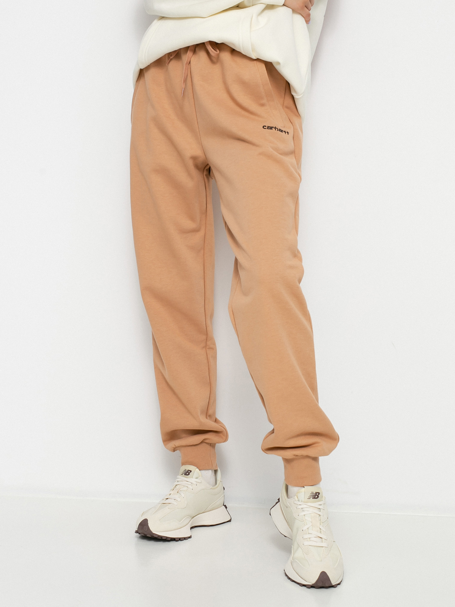 Spodnie Carhartt WIP Script Embroidery Sweat Wmn (sediment/black)