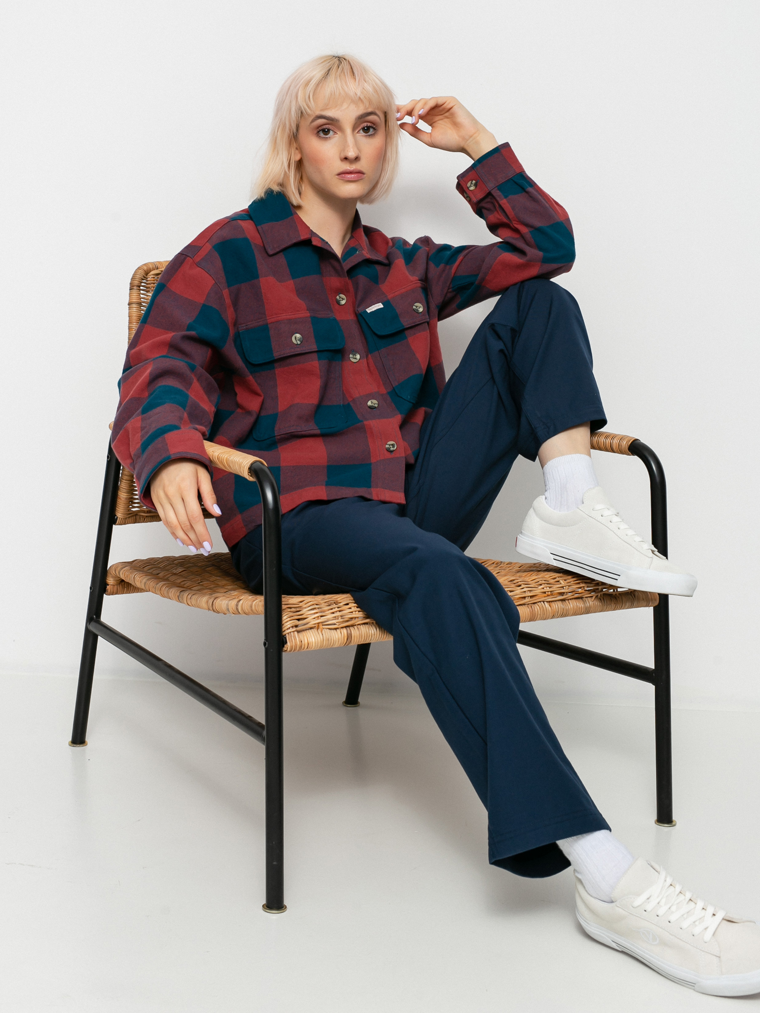 Koszula Brixton Bowery Flannel Ls Wmn (captain blue)