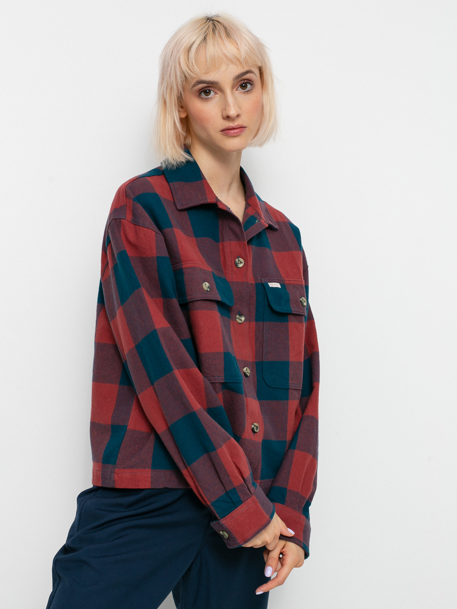 Koszula Brixton Bowery Flannel Ls Wmn (captain blue)