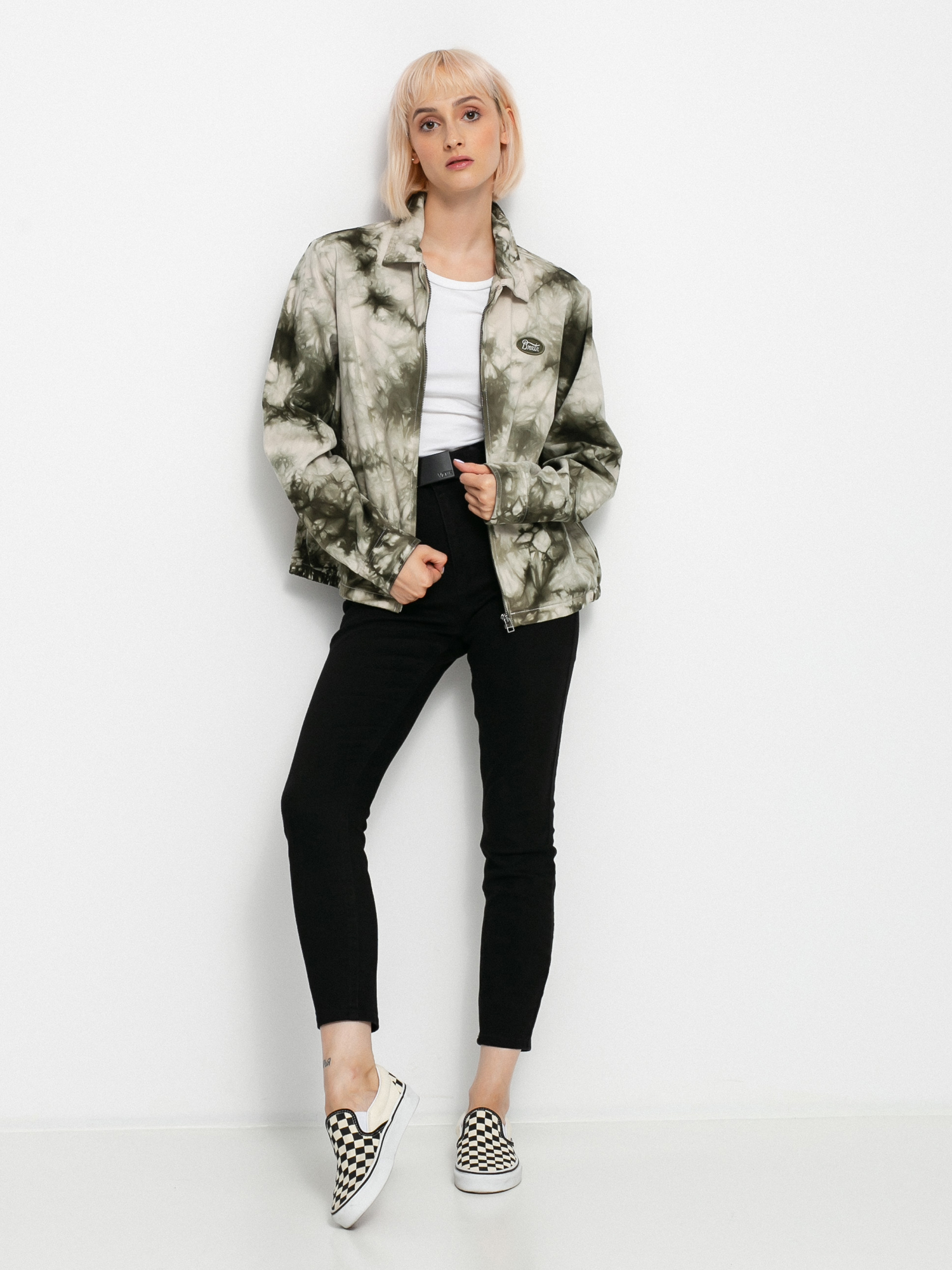 Kurtka Brixton Utopia Wmn (beige/military olive)