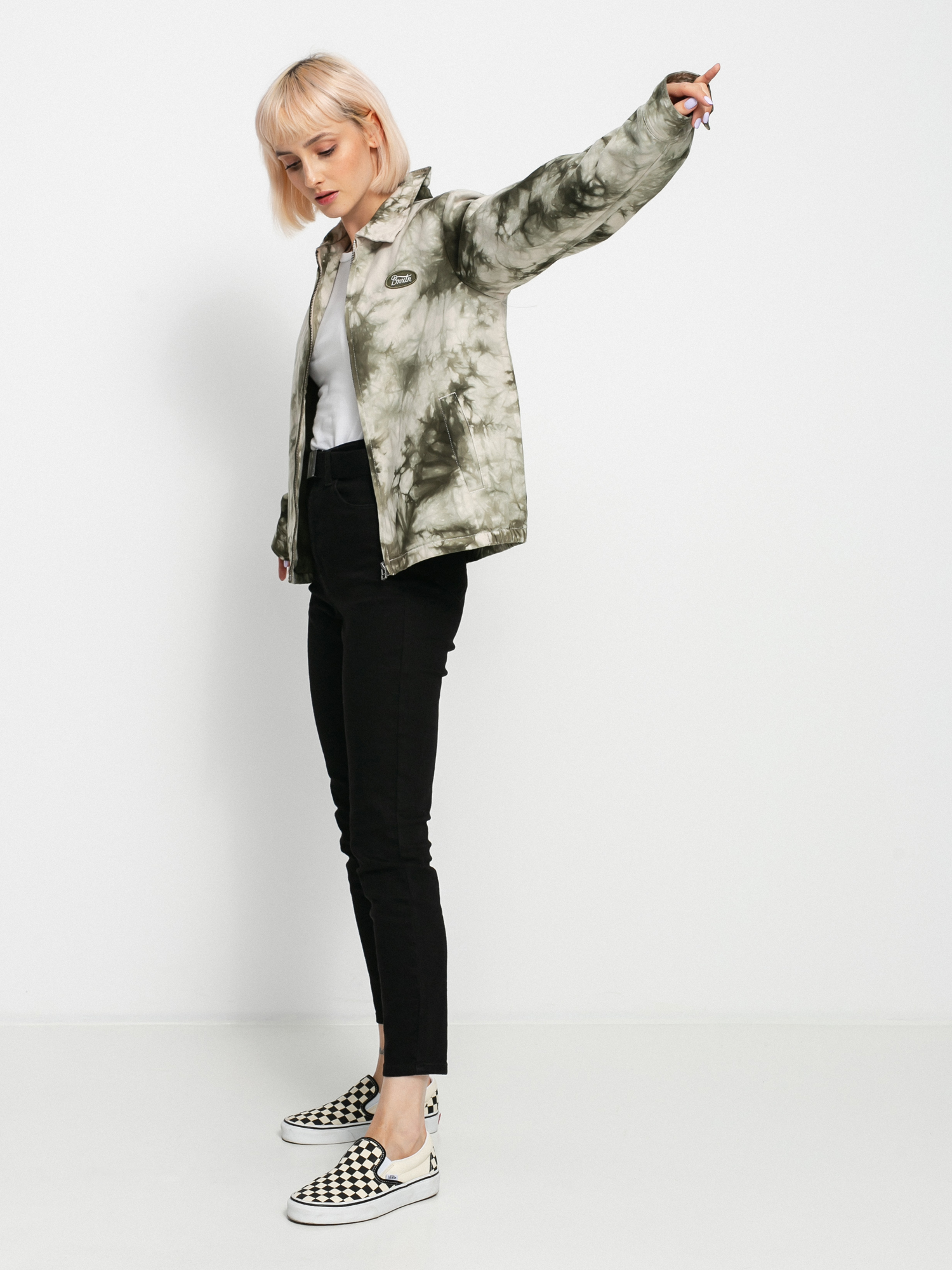 Kurtka Brixton Utopia Wmn (beige/military olive)