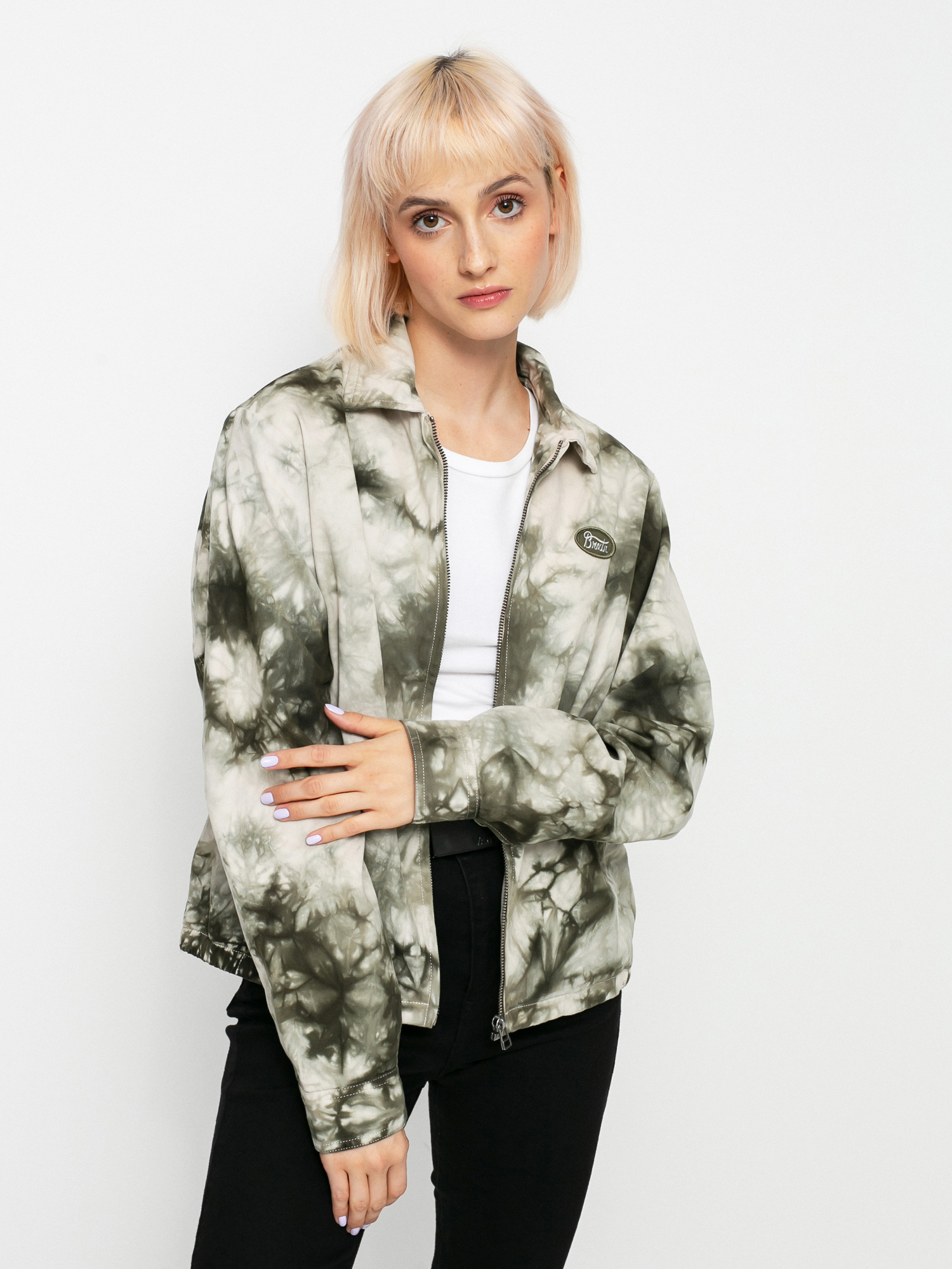 Kurtka Brixton Utopia Wmn (beige/military olive)