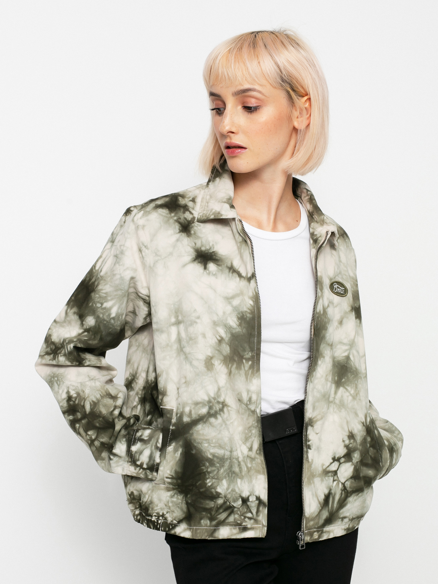 Kurtka Brixton Utopia Wmn (beige/military olive)