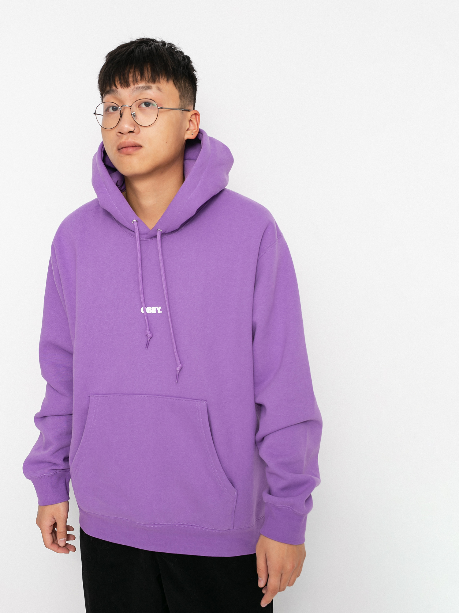 Bluza z kapturem OBEY Obey Bold Mini HD (orchid)