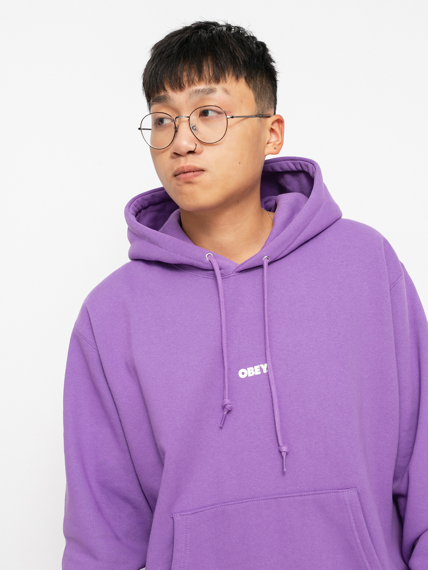 Bluza z kapturem OBEY Obey Bold Mini HD (orchid)