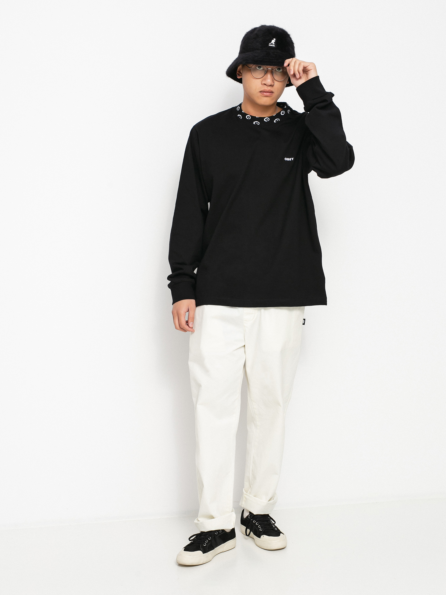 Longsleeve OBEY Jacobson Jacquard (black)