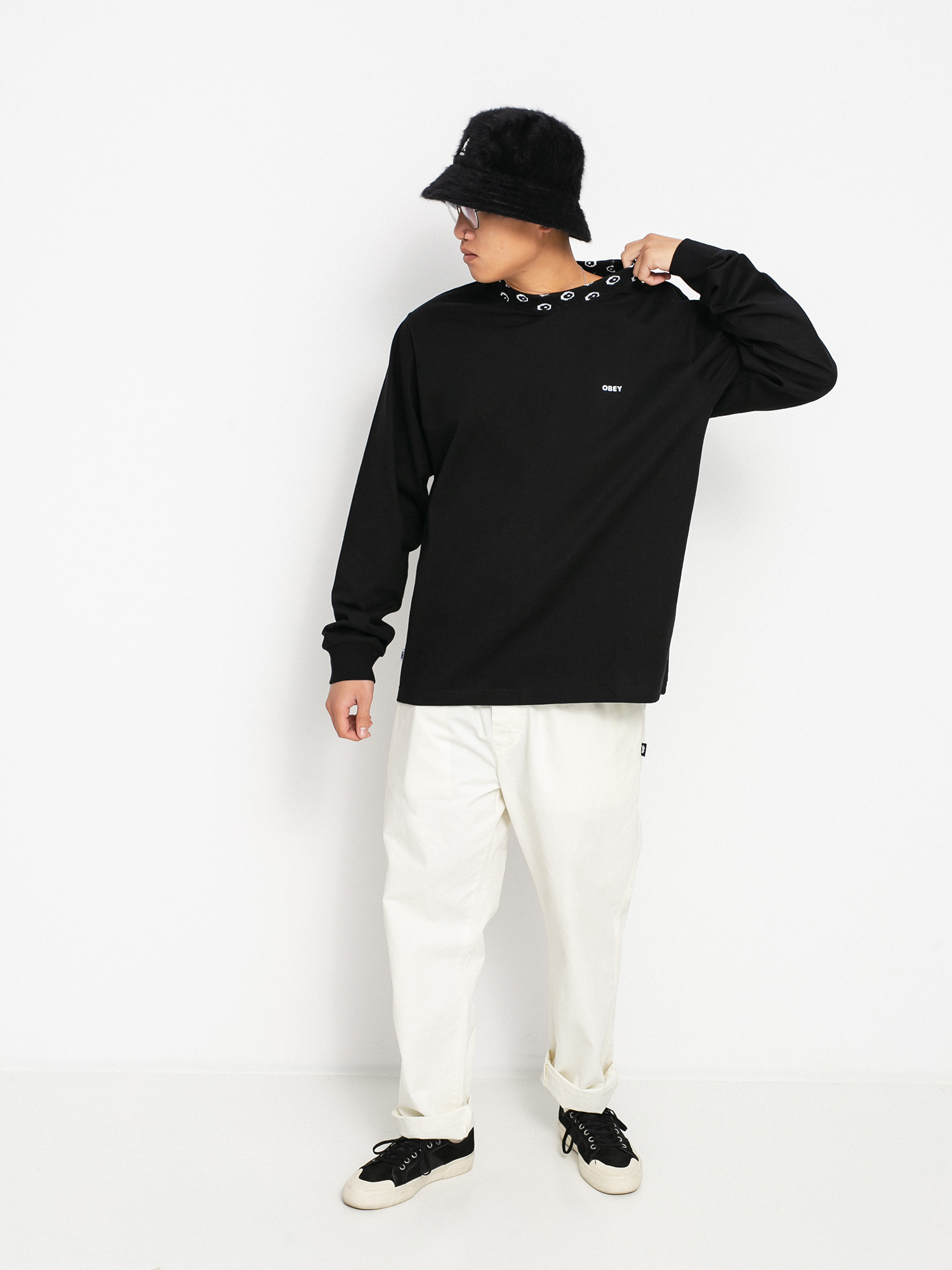 Longsleeve OBEY Jacobson Jacquard (black)