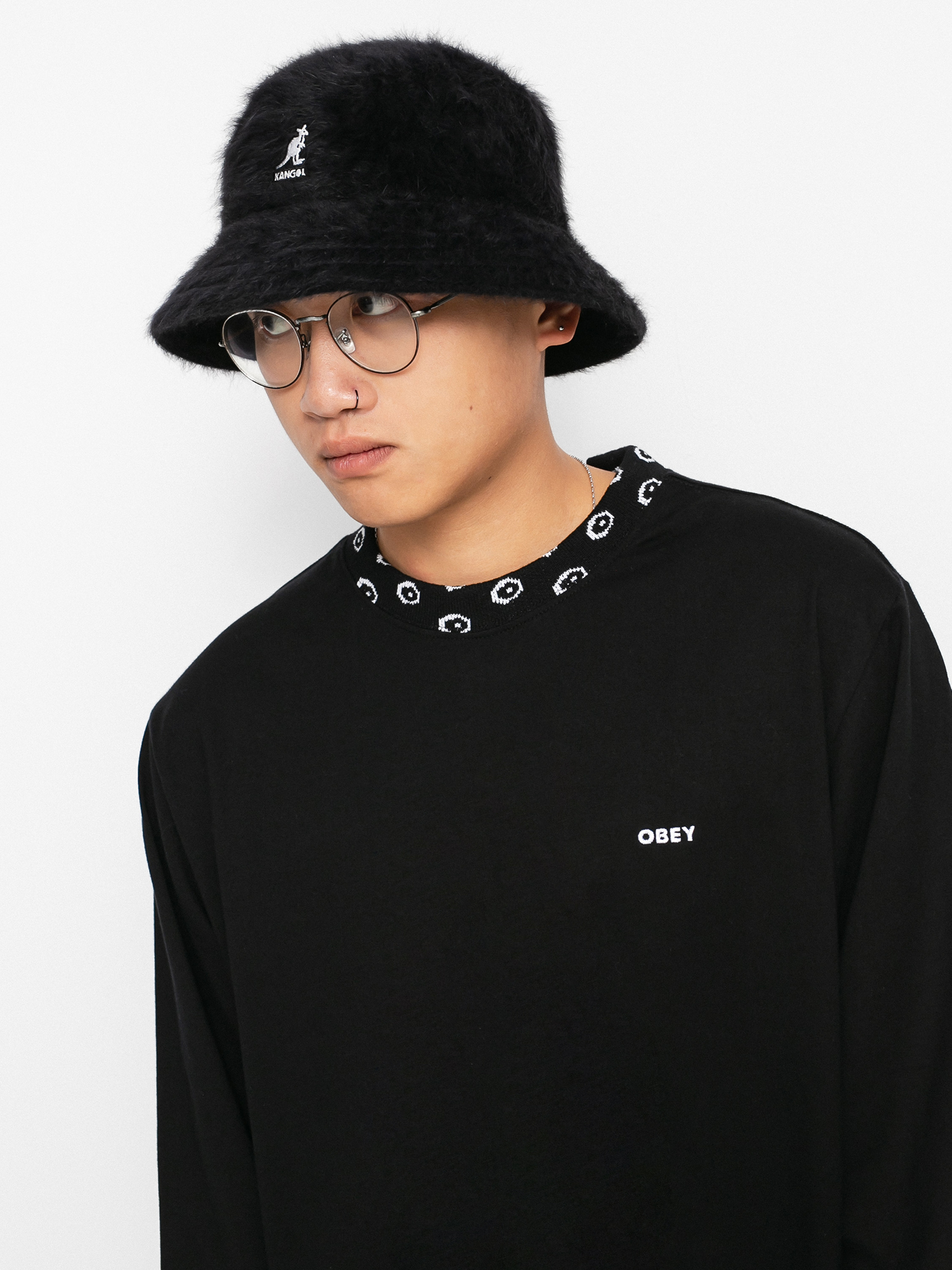 Longsleeve OBEY Jacobson Jacquard (black)