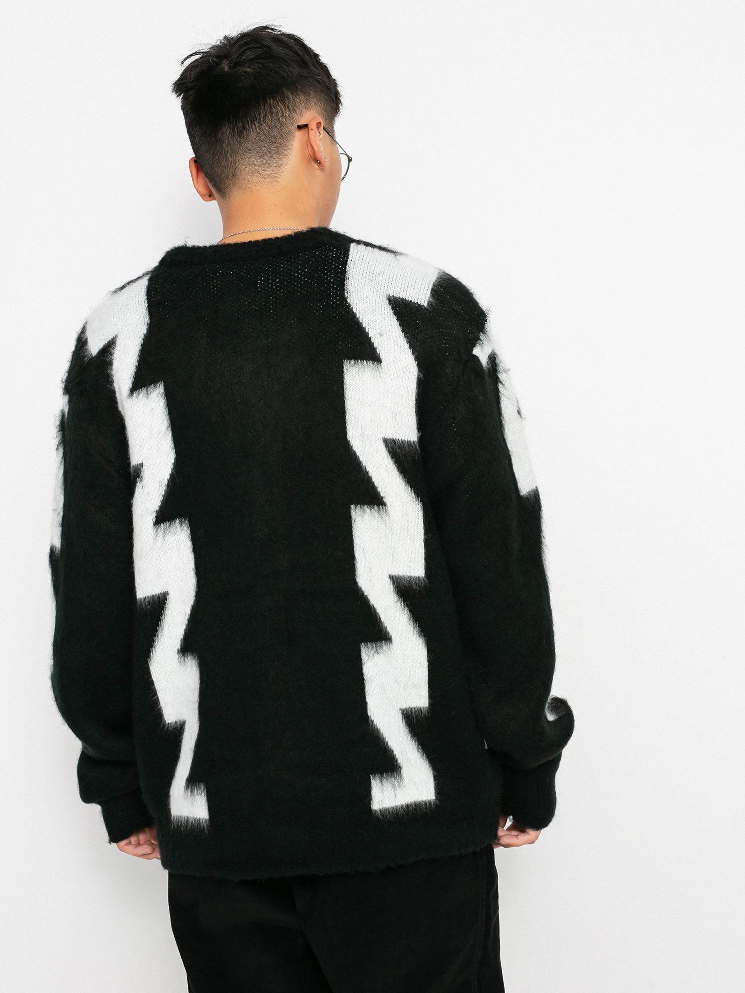 Sweter OBEY Dexter Cardigan (black multi)
