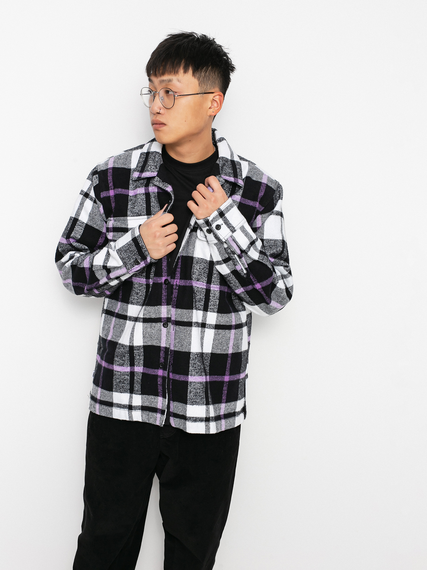 Koszula OBEY Advert Woven (black multi)
