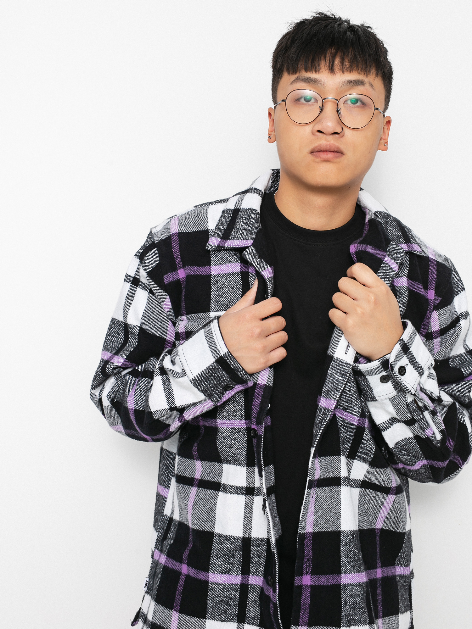 Koszula OBEY Advert Woven (black multi)