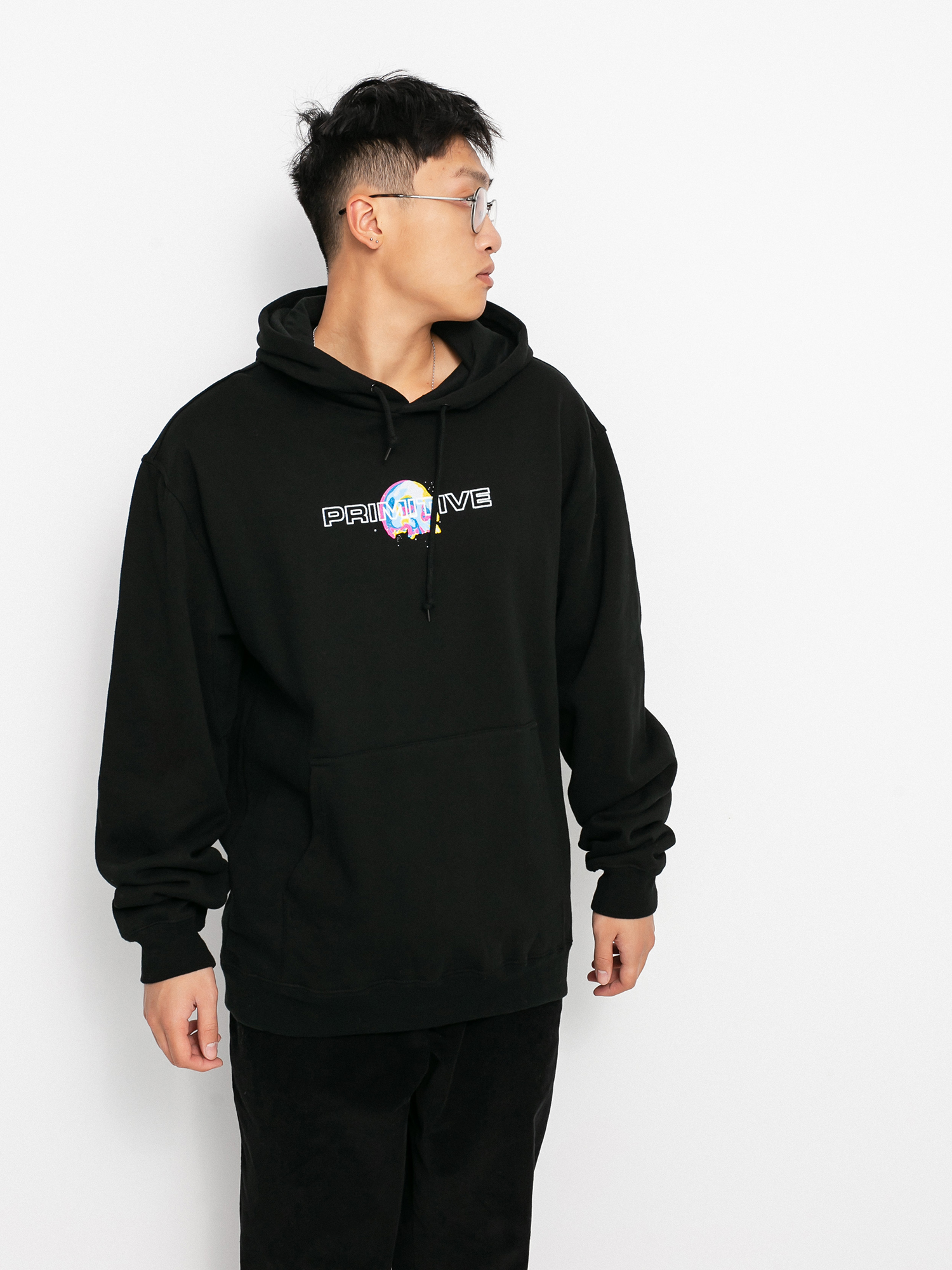 Bluza z kapturem Primitive High Low HD (black)