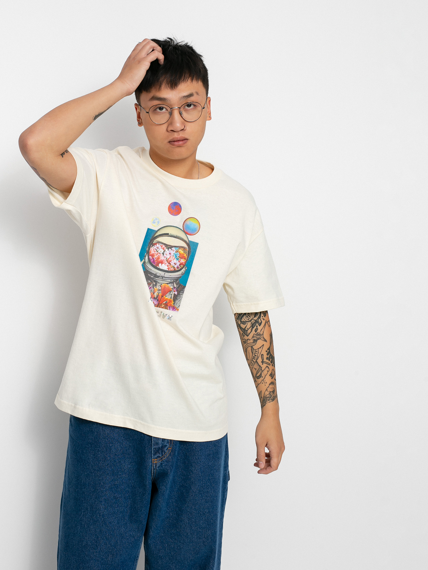 T-shirt Primitive Contact (cream)