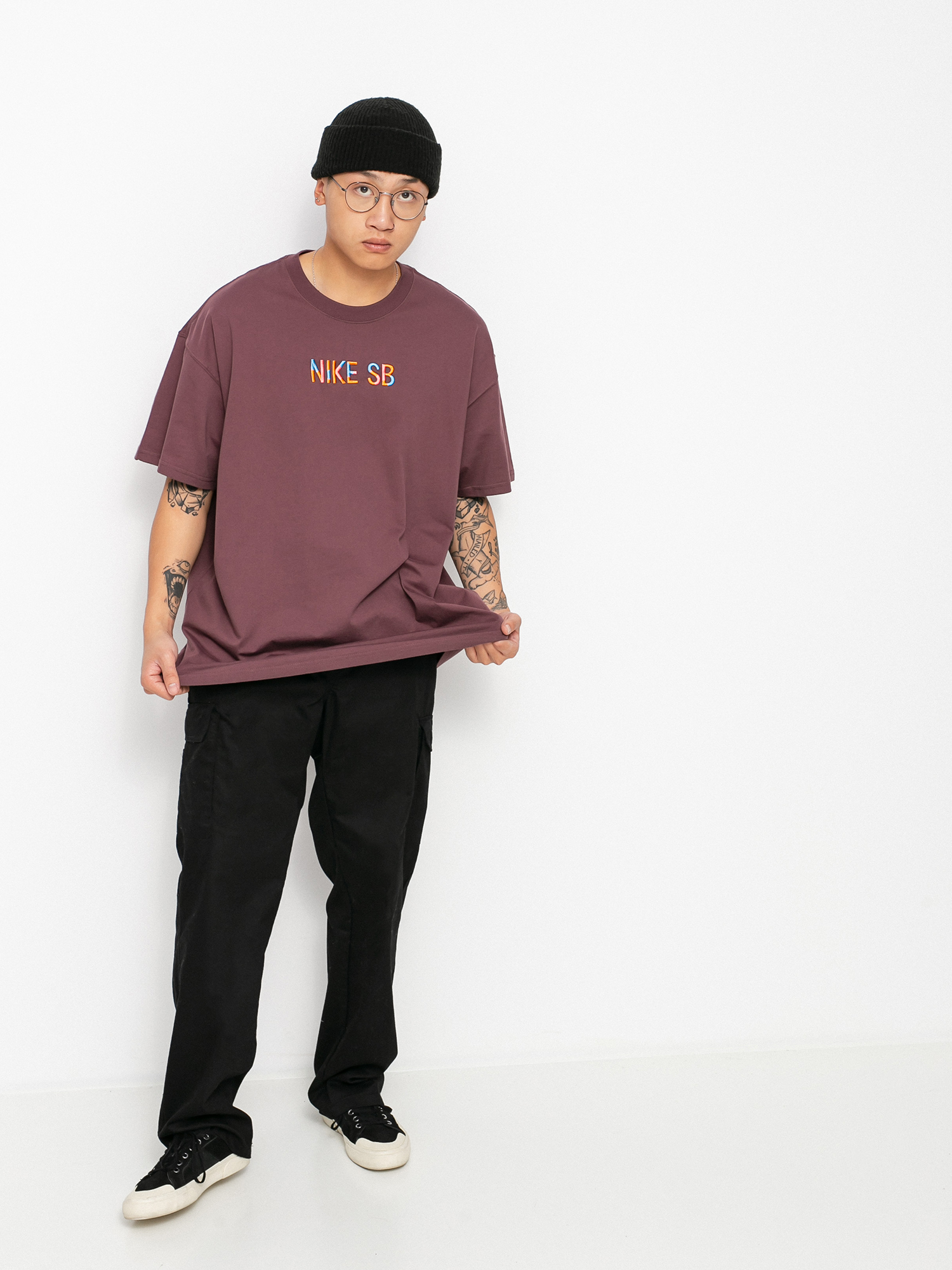 T-shirt Nike SB Mosaic (dark wine)