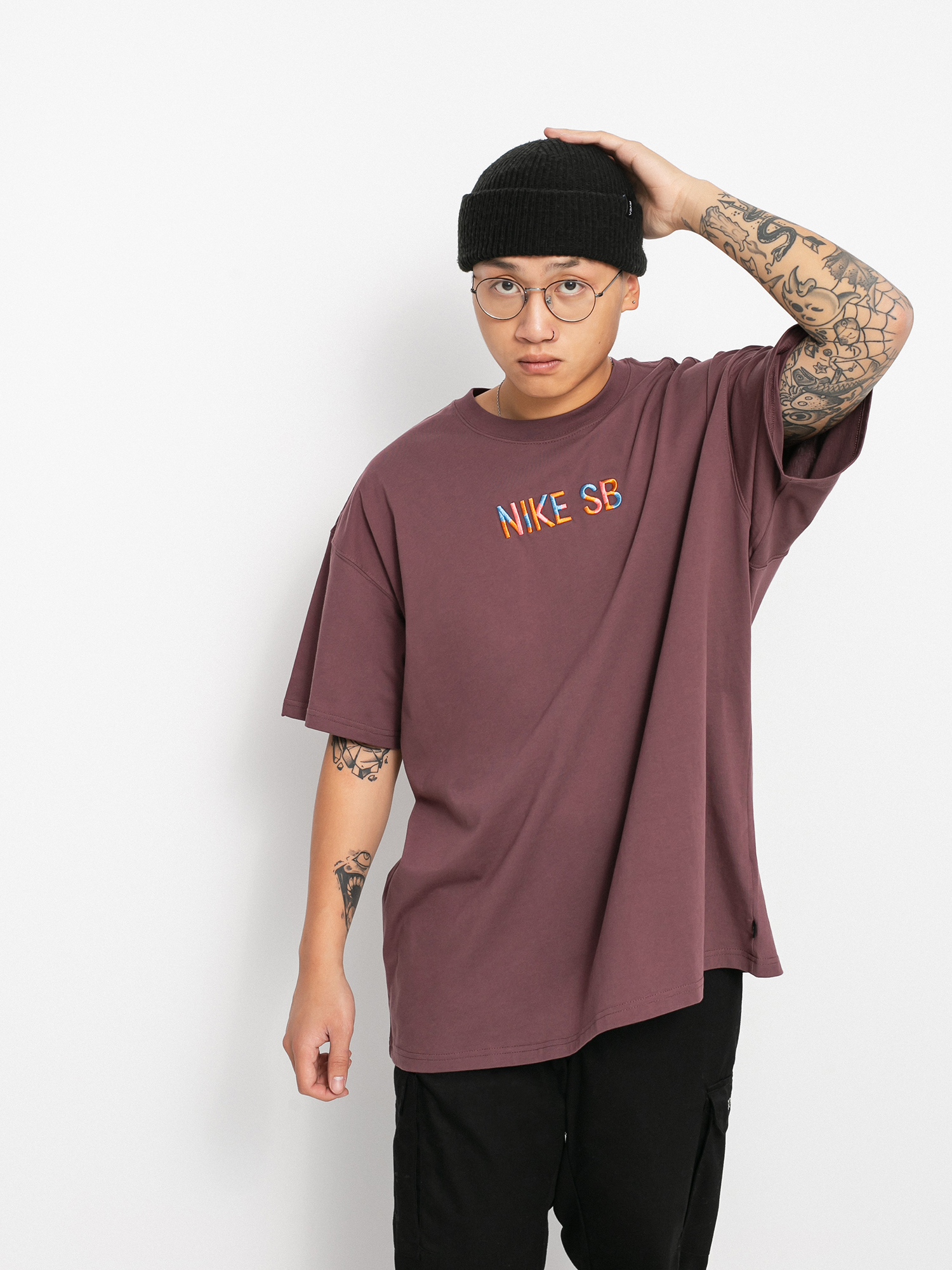 T-shirt Nike SB Mosaic (dark wine)