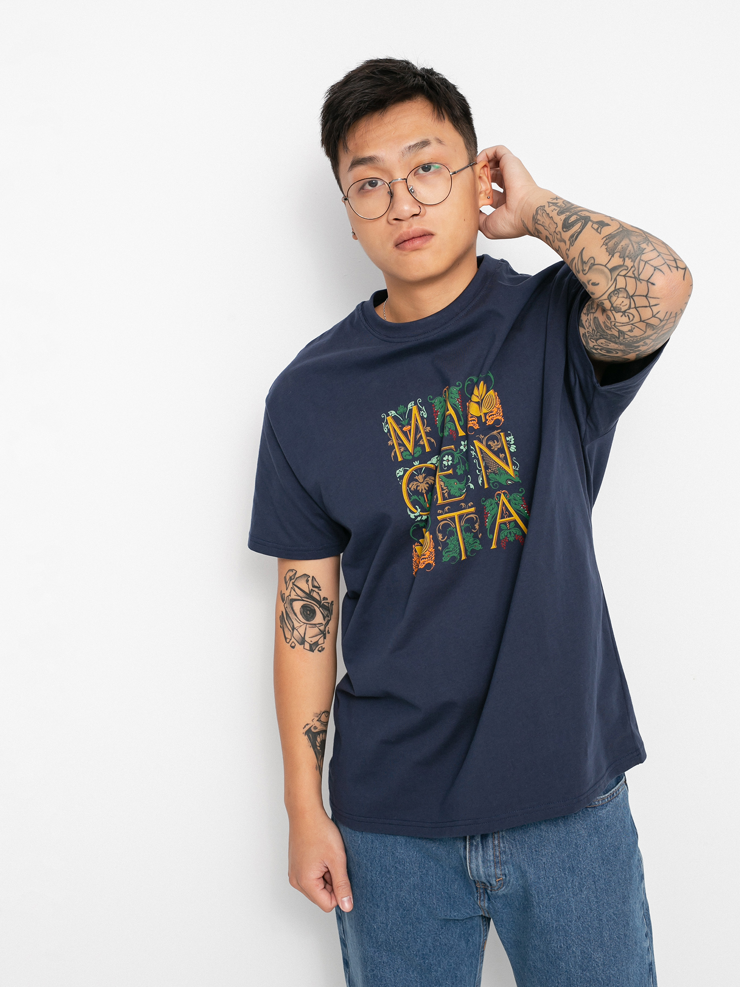 T-shirt Magenta Codex (navy)