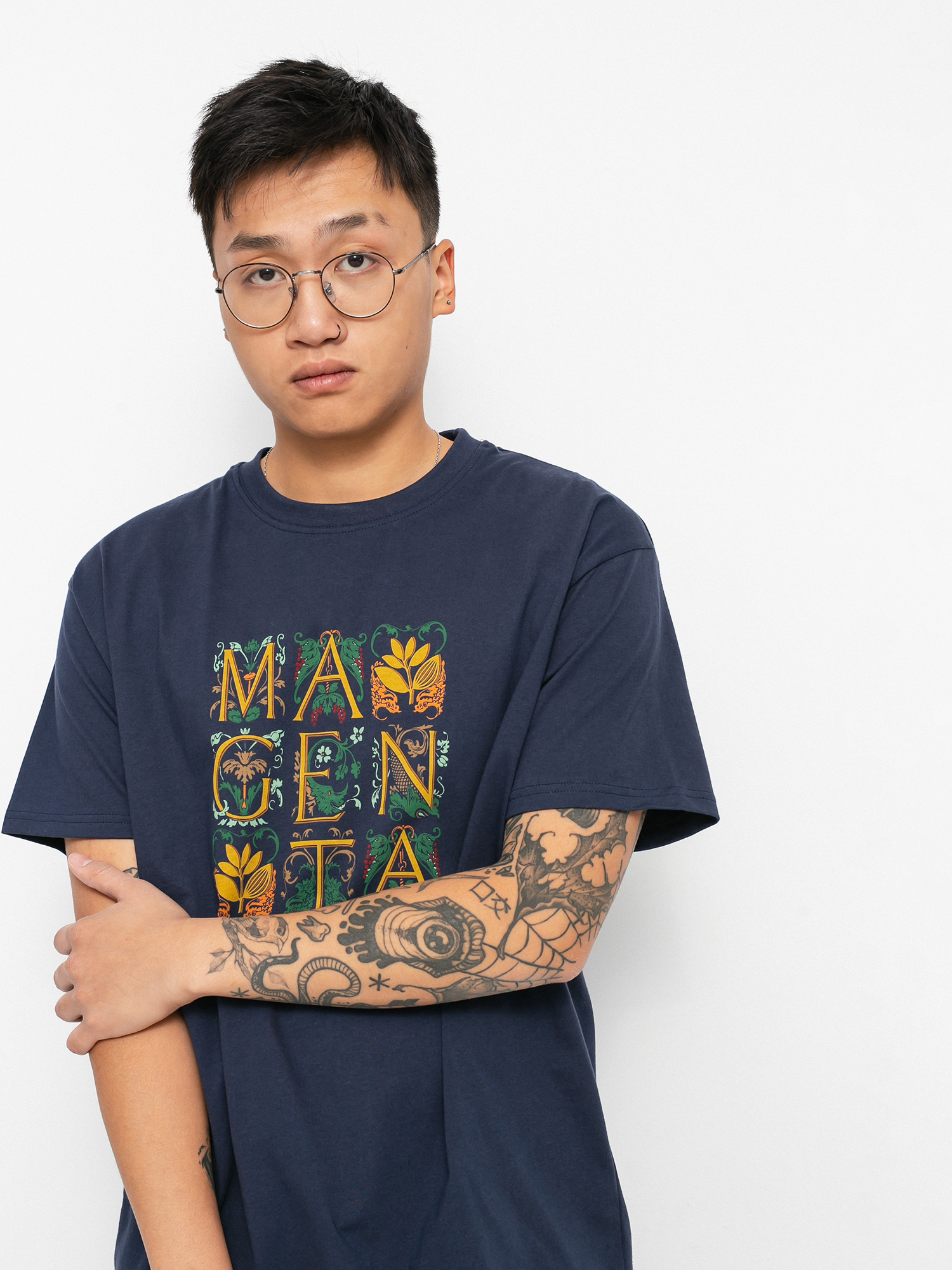 T-shirt Magenta Codex (navy)