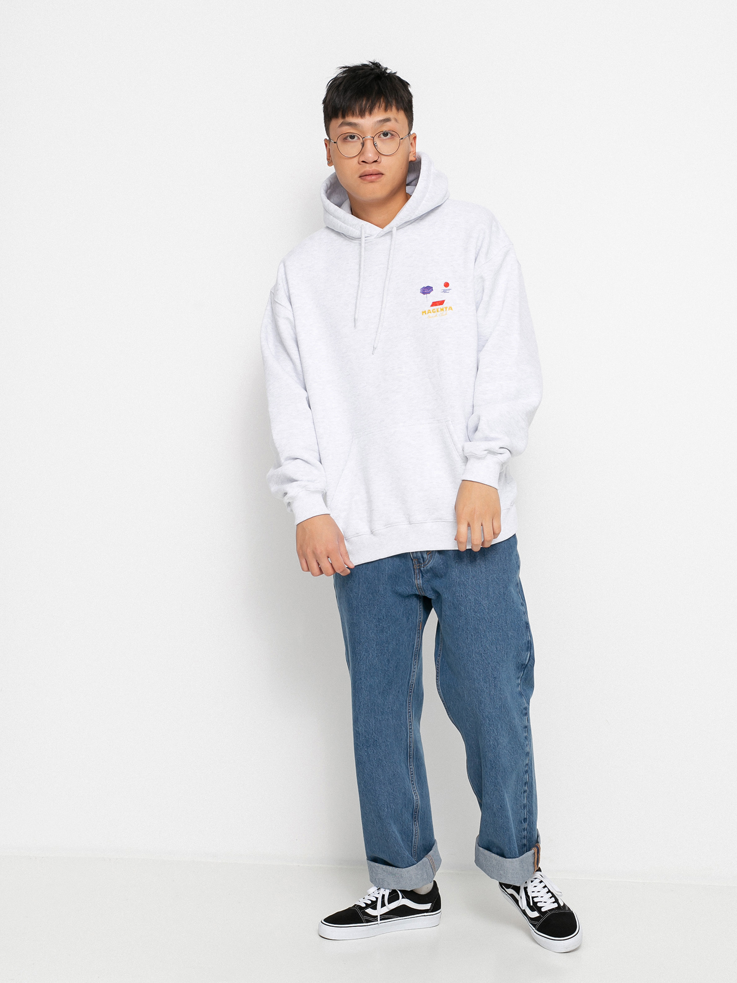 Bluza z kapturem Magenta Beach Club HD (ash)