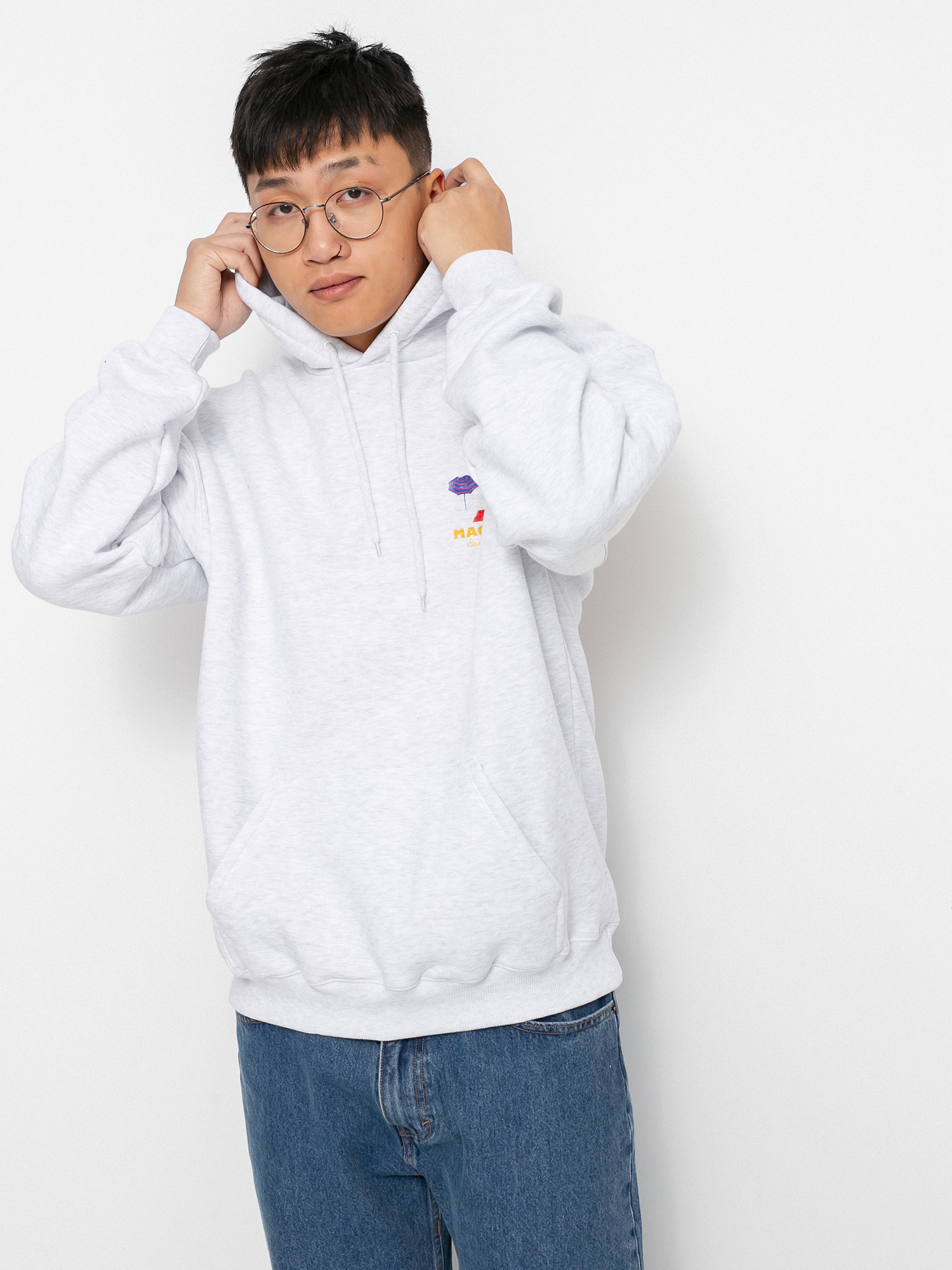 Bluza z kapturem Magenta Beach Club HD (ash)