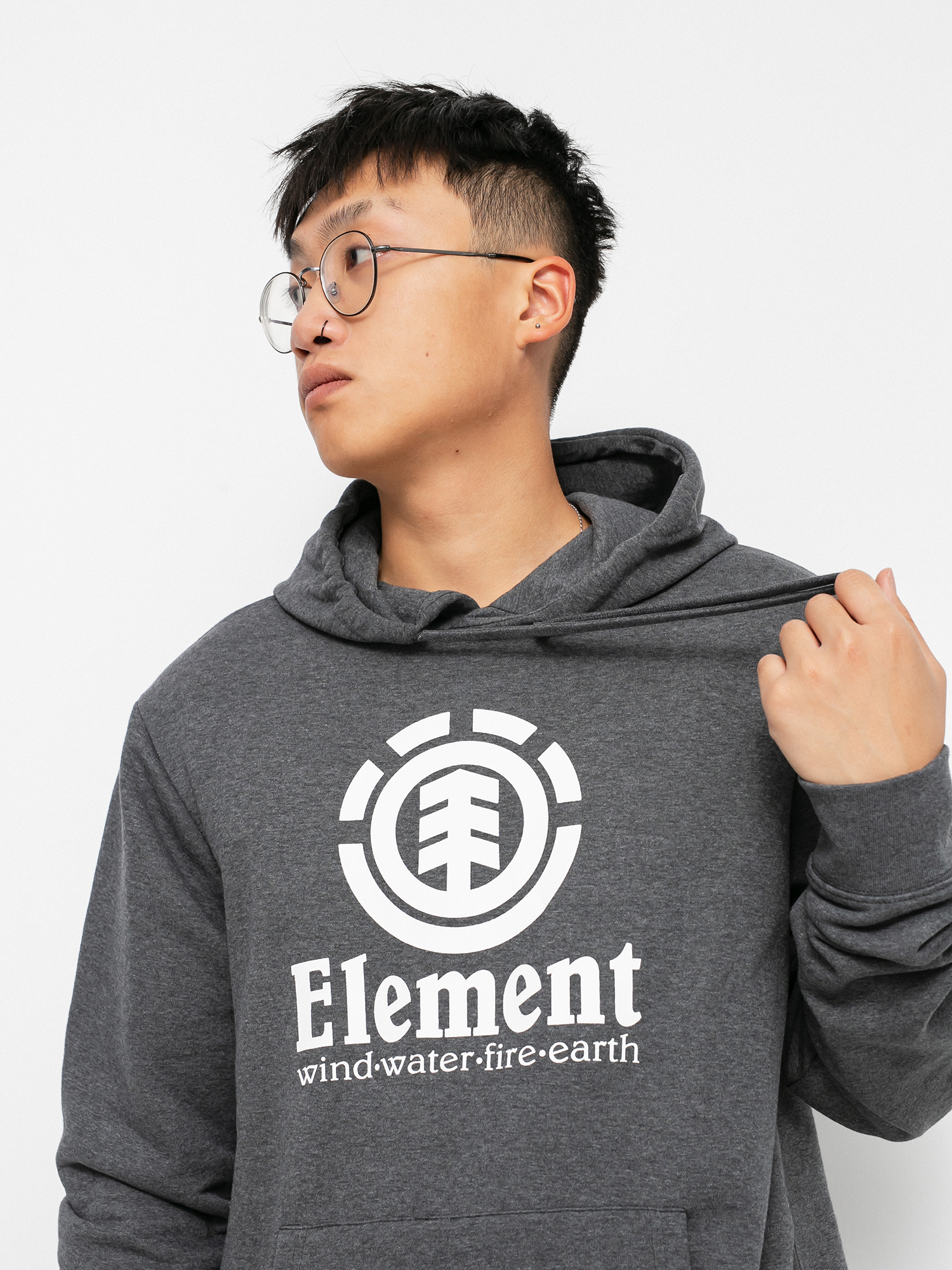 Bluza z kapturem Element Vertical HD (charcoal heathe)