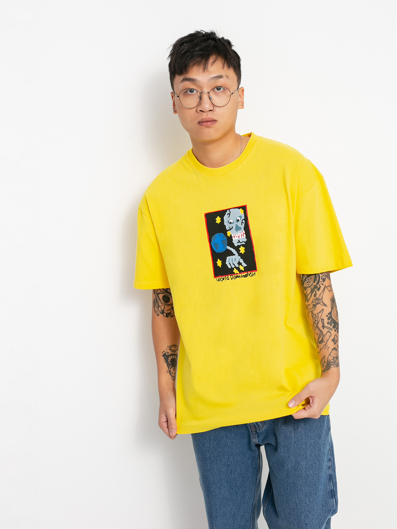 T-shirt Polar Skate World Domination (lemon)