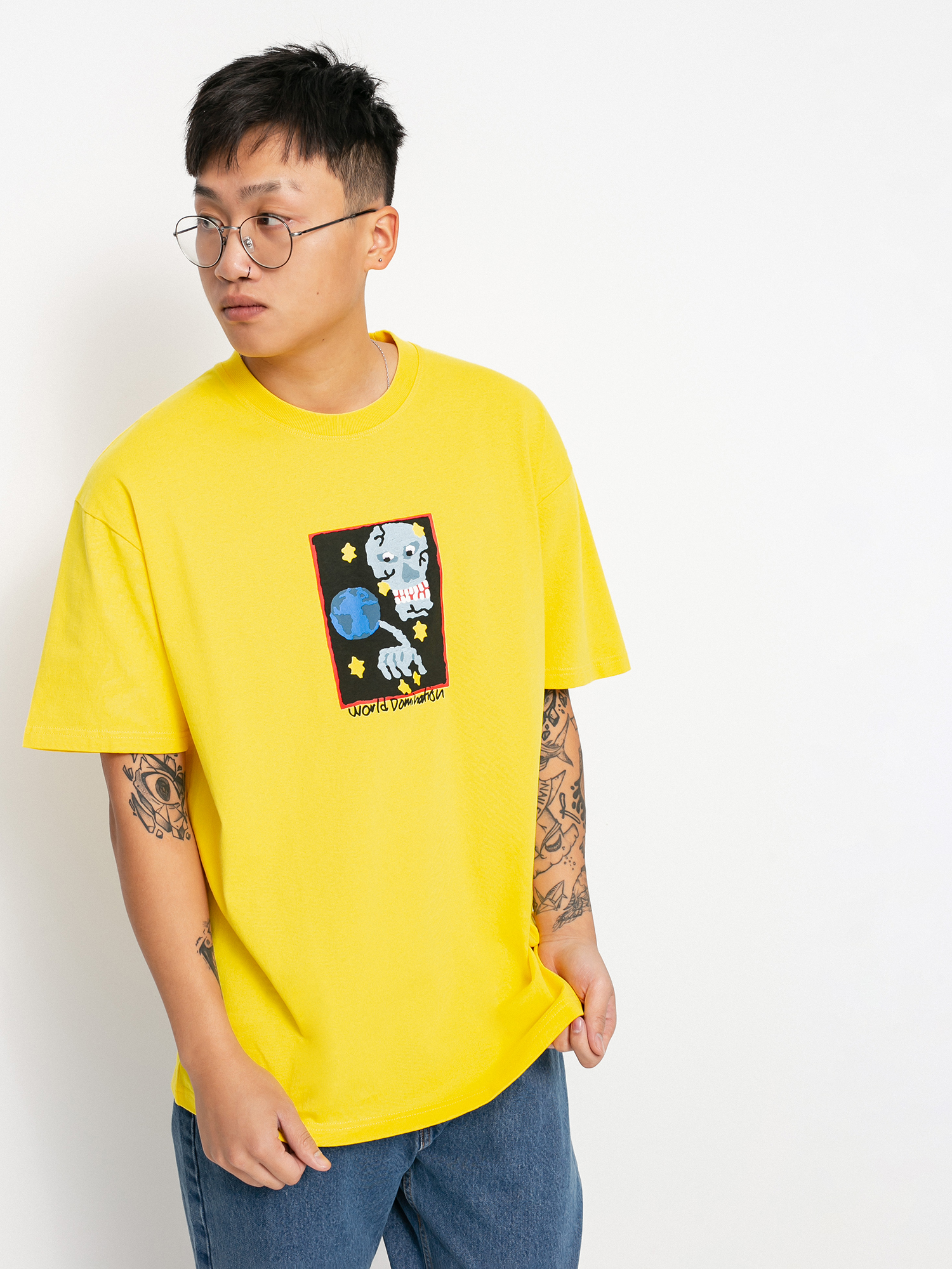 T-shirt Polar Skate World Domination (lemon)