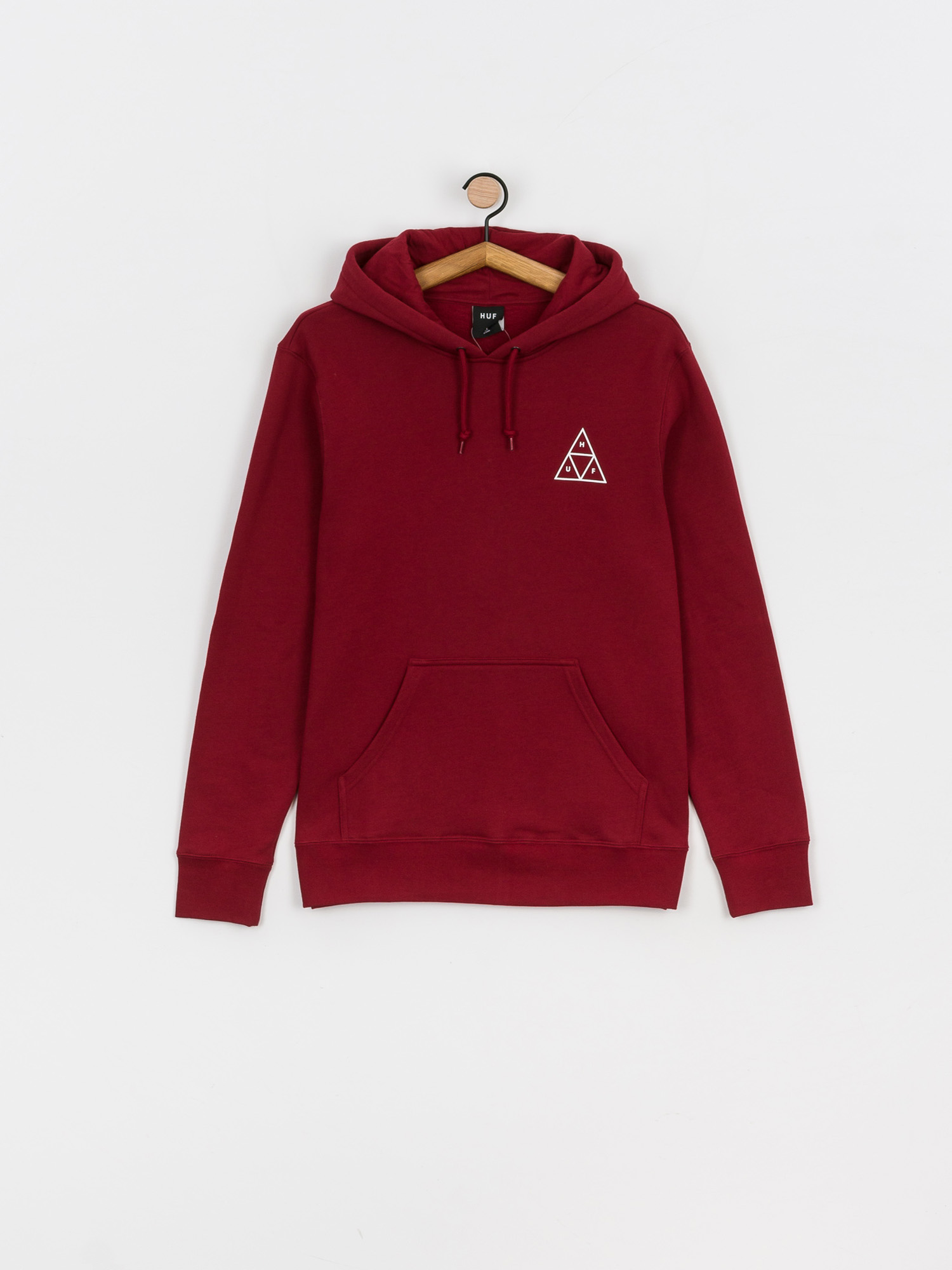 Bluza z kapturem HUF Essentials Triple Triangle HD (bloodstone)