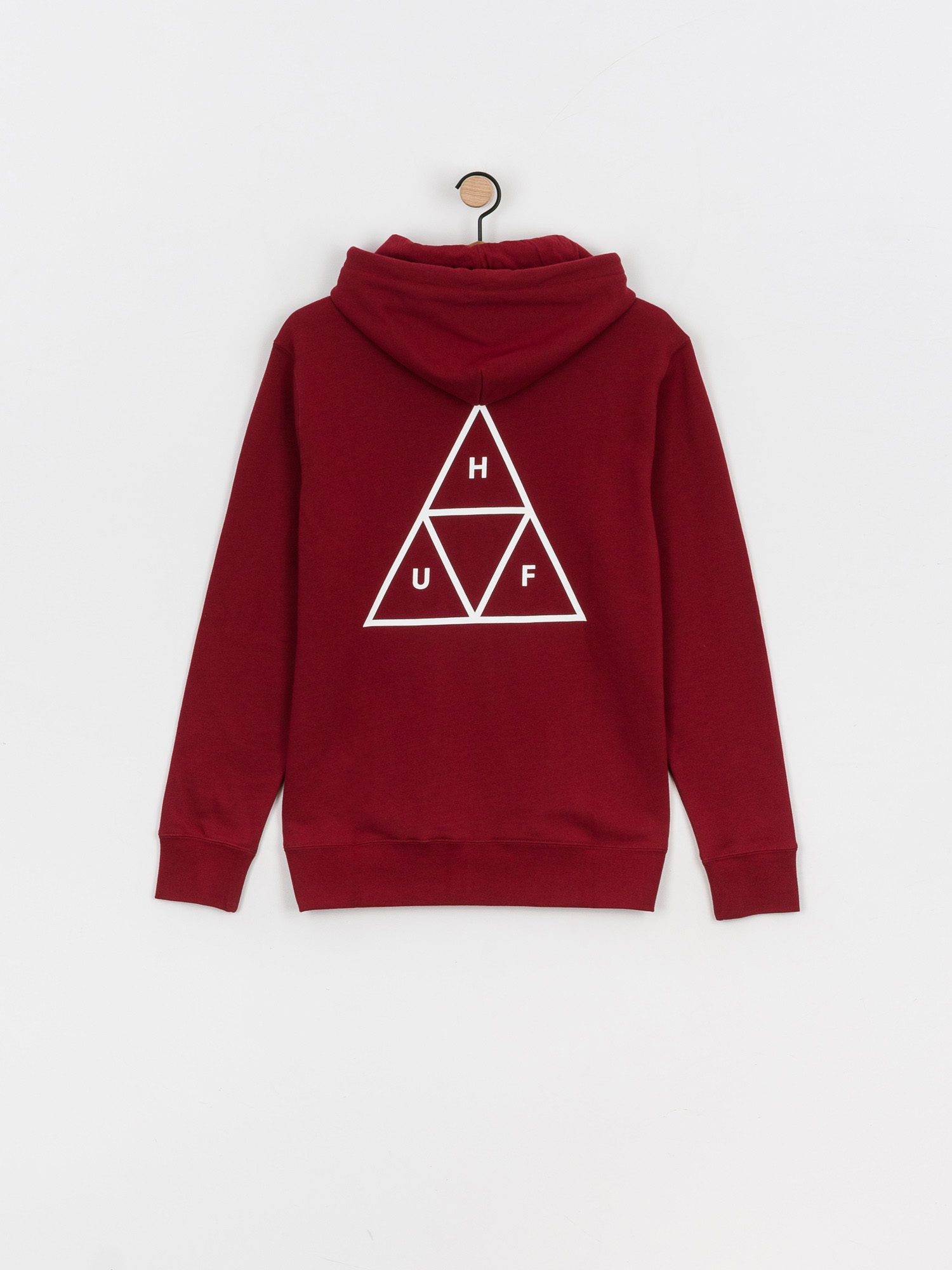 Bluza z kapturem HUF Essentials Triple Triangle HD (bloodstone)
