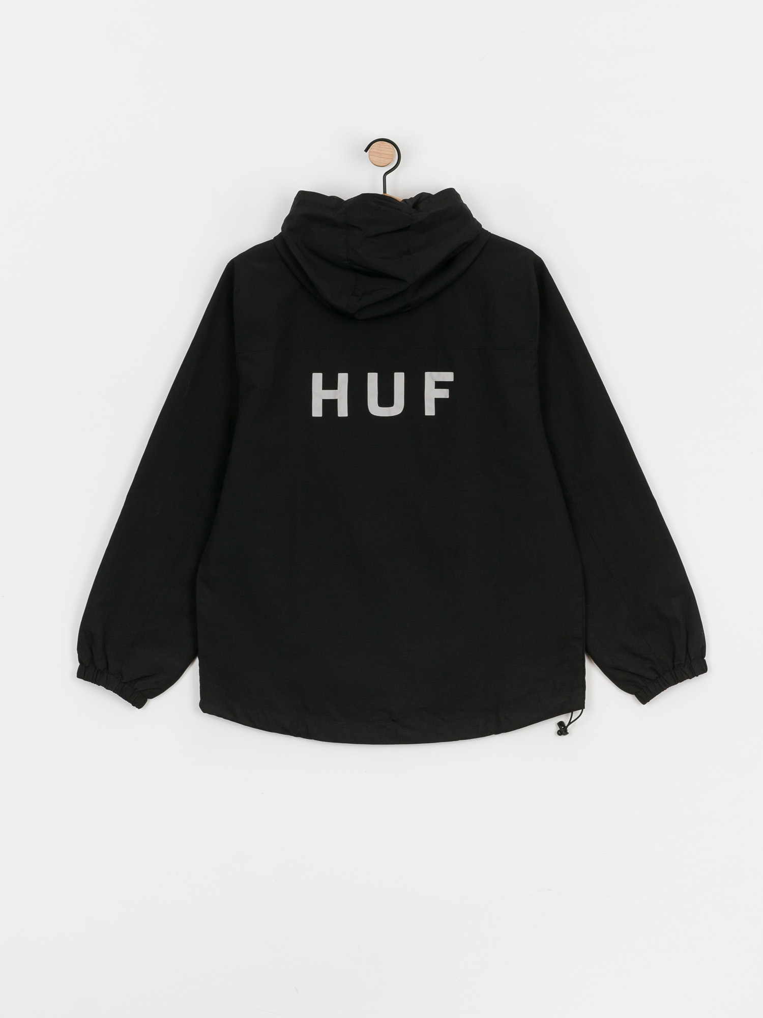 Kurtka HUF Essentials Zip Standard Shell (black)