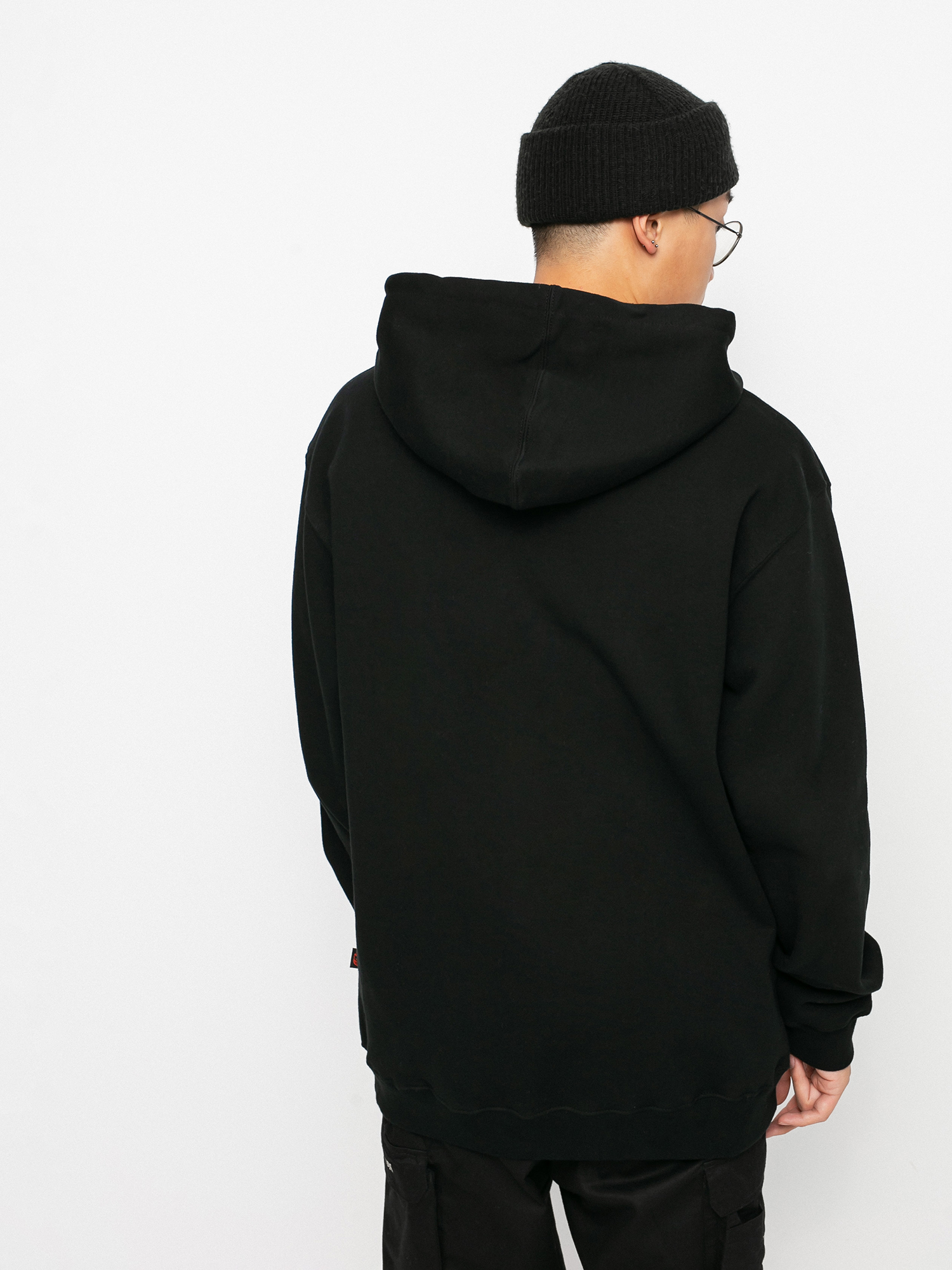 Bluza z kapturem Spitfire Old E HD (black w/red embroidery)