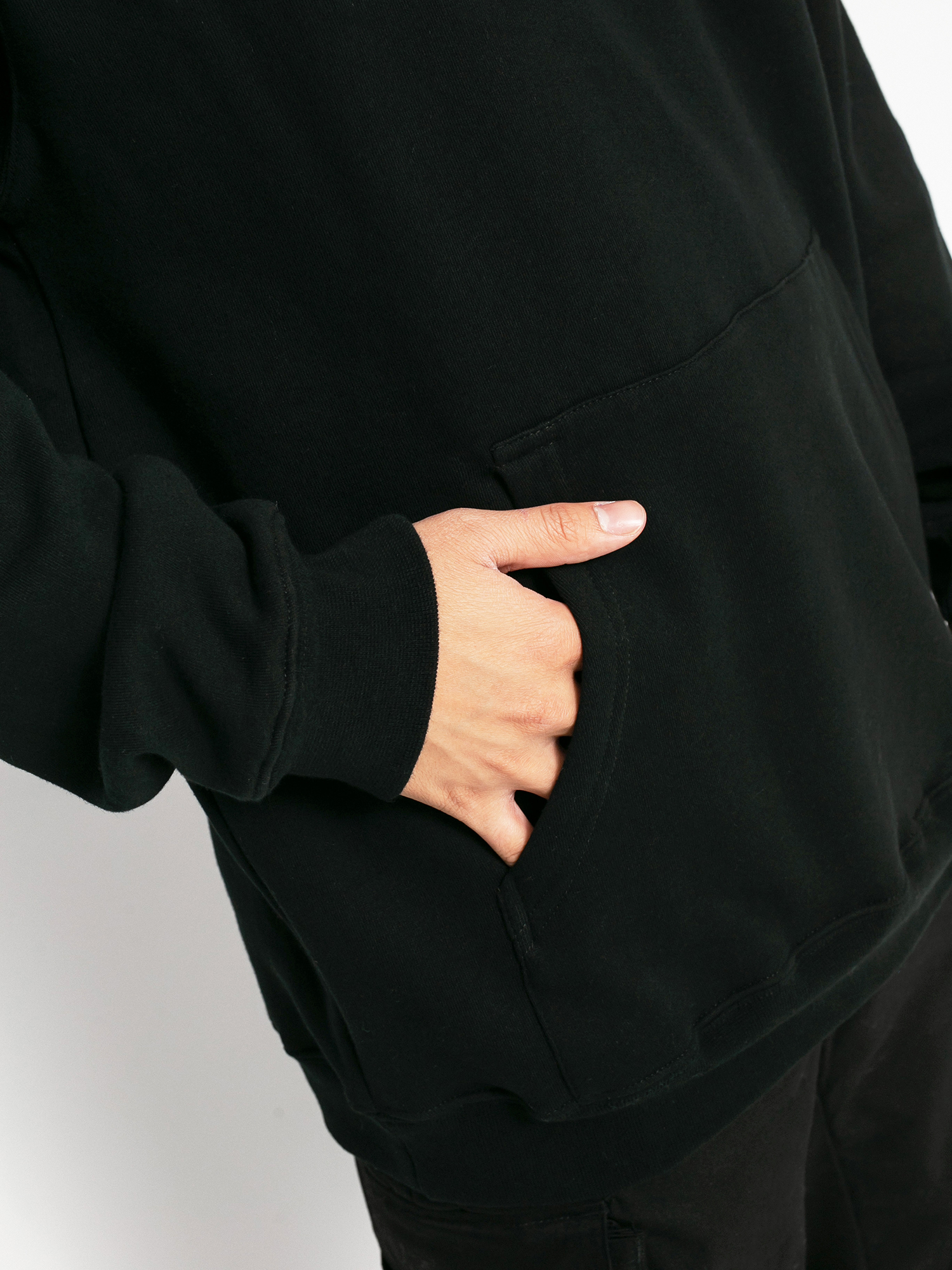 Bluza z kapturem Spitfire Old E HD (black w/red embroidery)