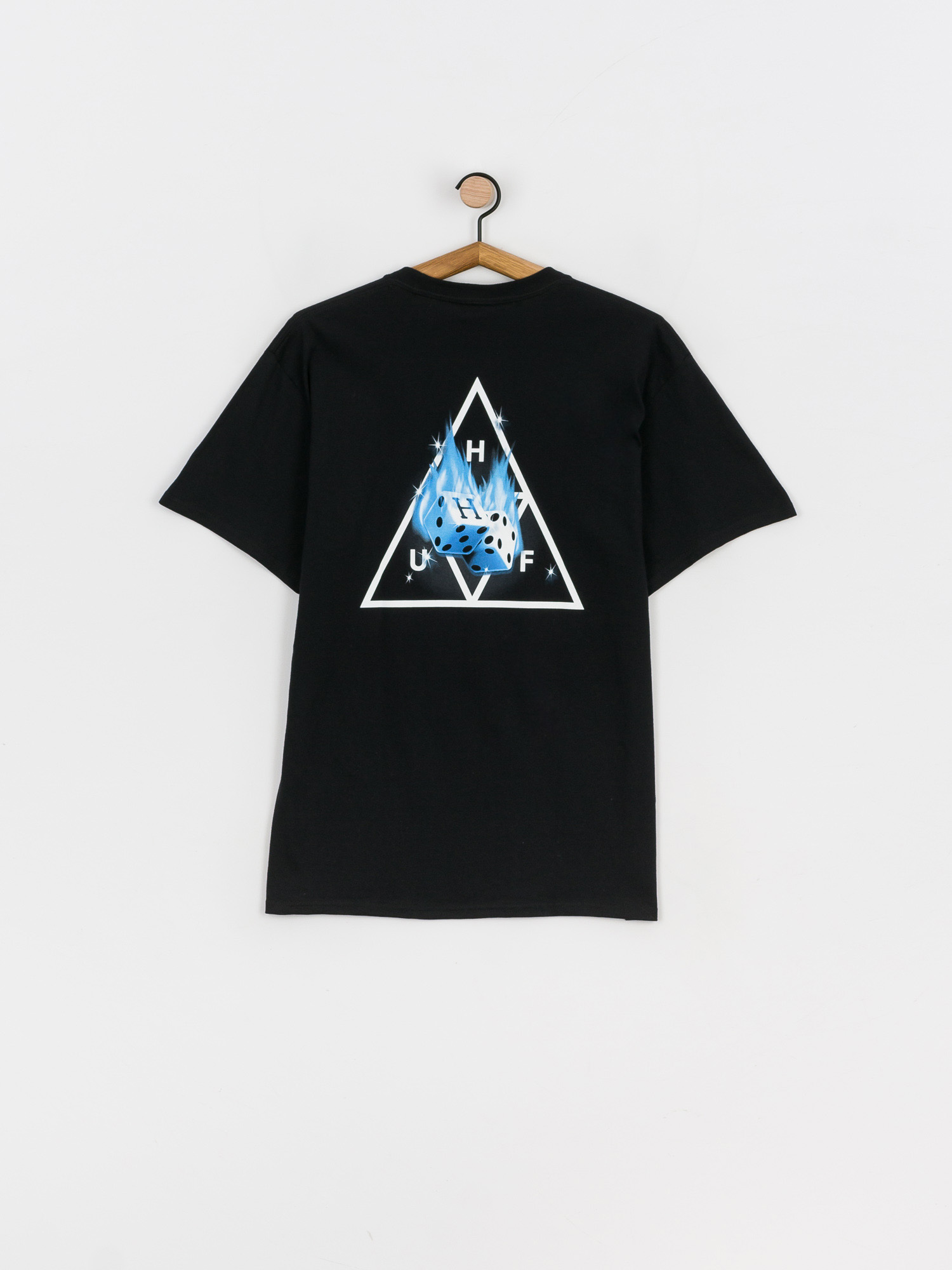 T-shirt HUF Hot Dice Triple Triangle (black)