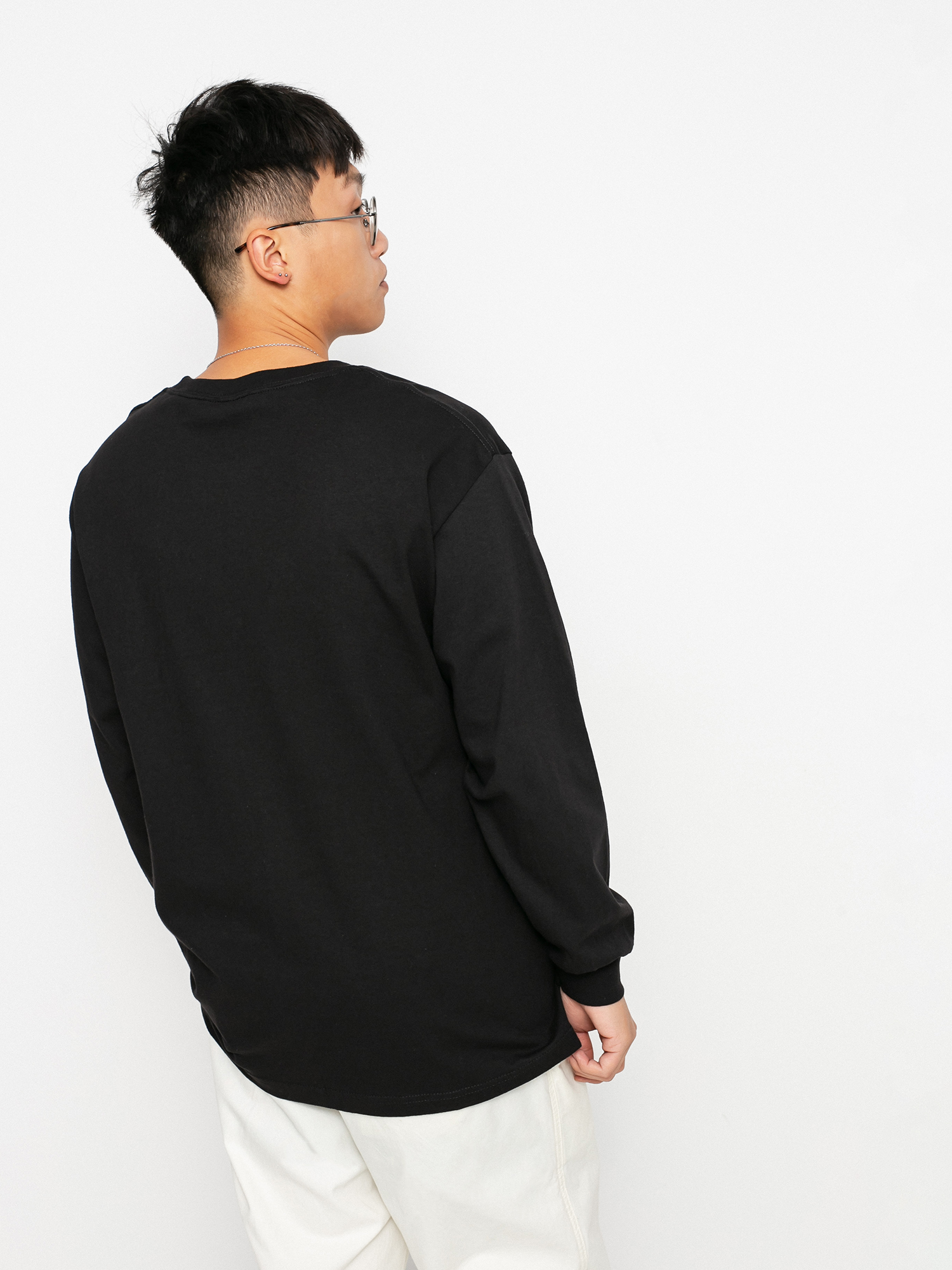 Longsleeve Real Lower (black w/gold print)