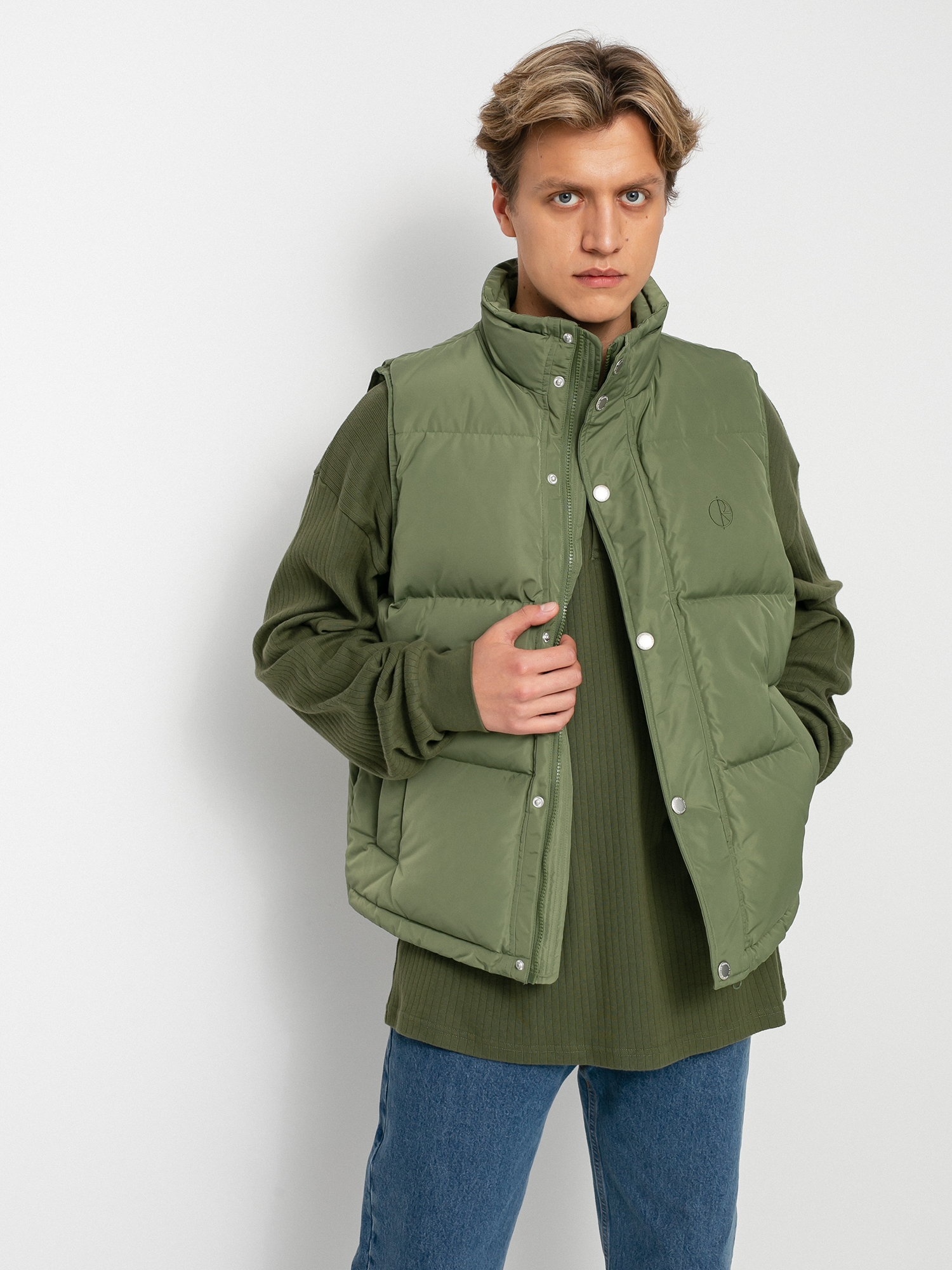 Kamizelka Polar Skate Puffer Vest (light olive)