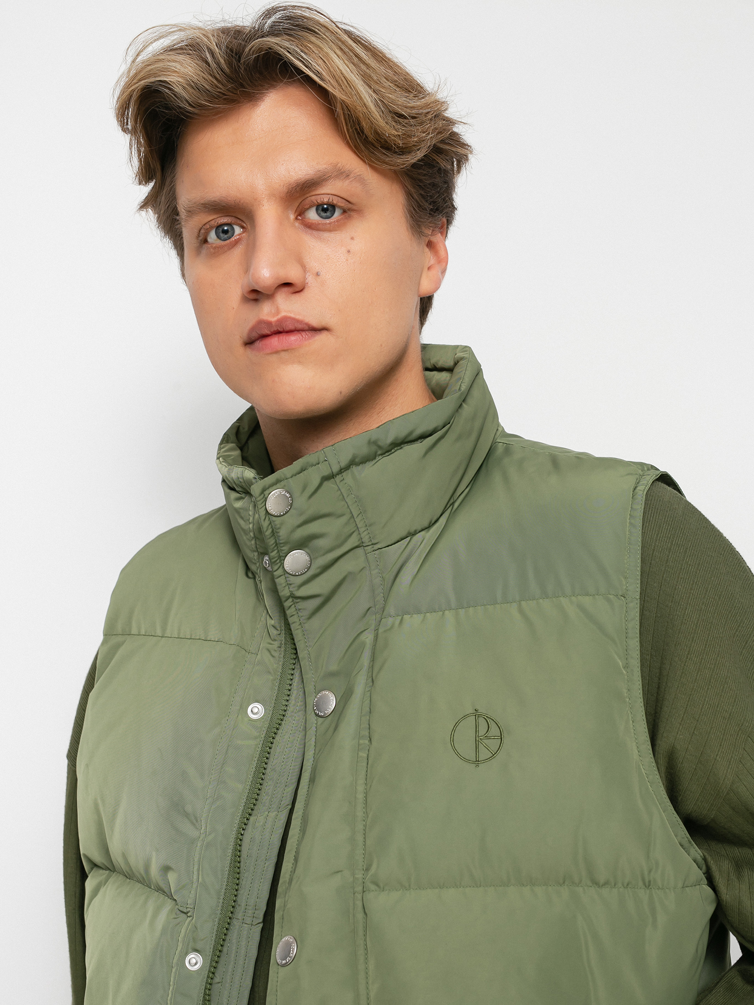 Kamizelka Polar Skate Puffer Vest (light olive)