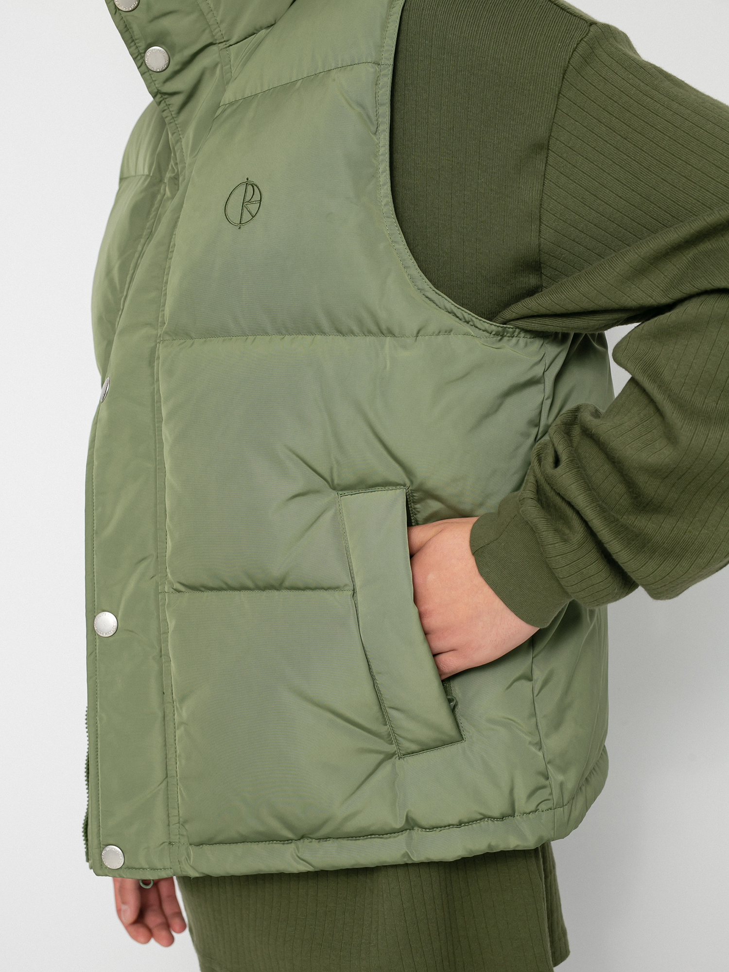 Kamizelka Polar Skate Puffer Vest (light olive)