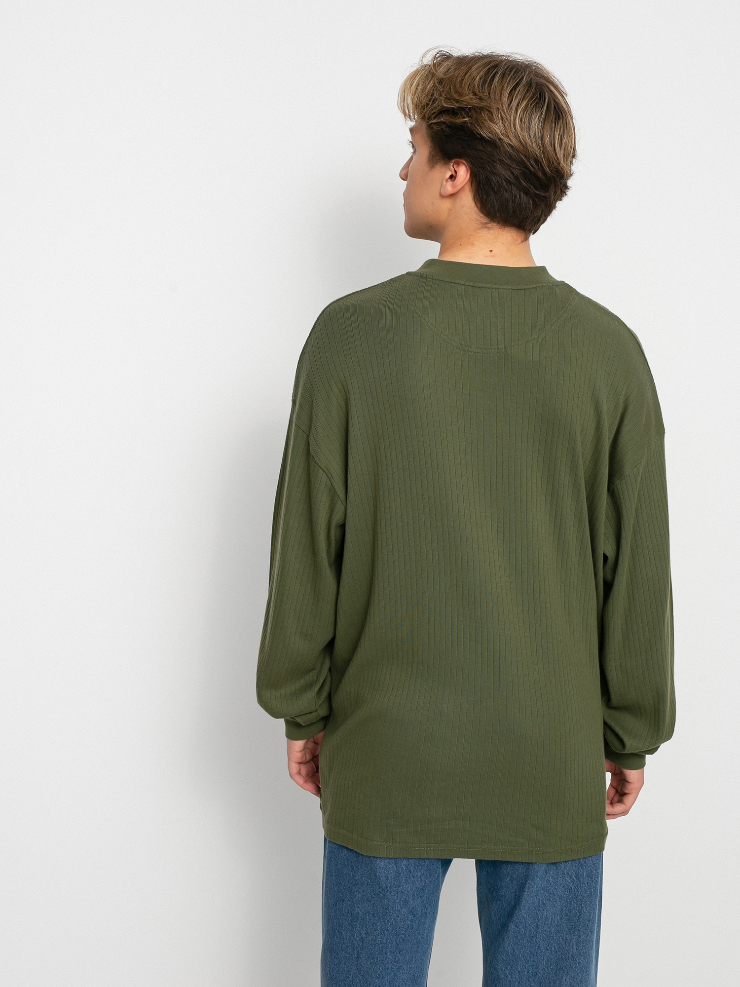 Longsleeve Polar Skate Rib Henley (uniform green)
