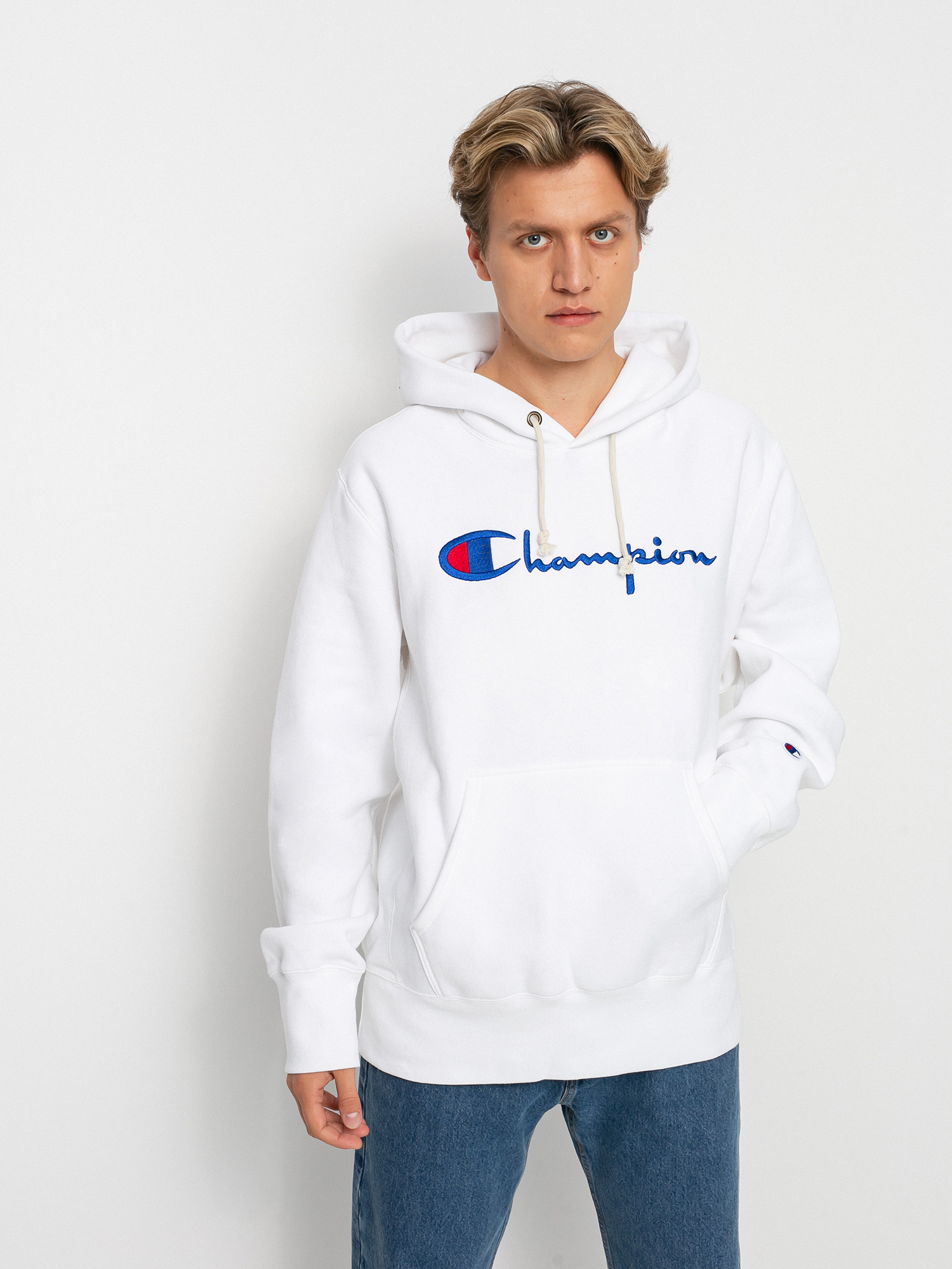 Bluza z kapturem Champion Sweatshirt HD 216499 (wht)
