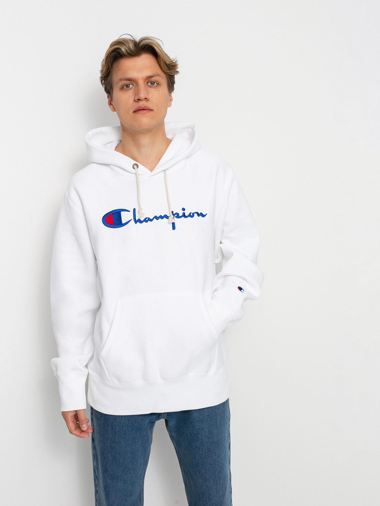 Bluza z kapturem Champion Sweatshirt HD 216499 (wht)