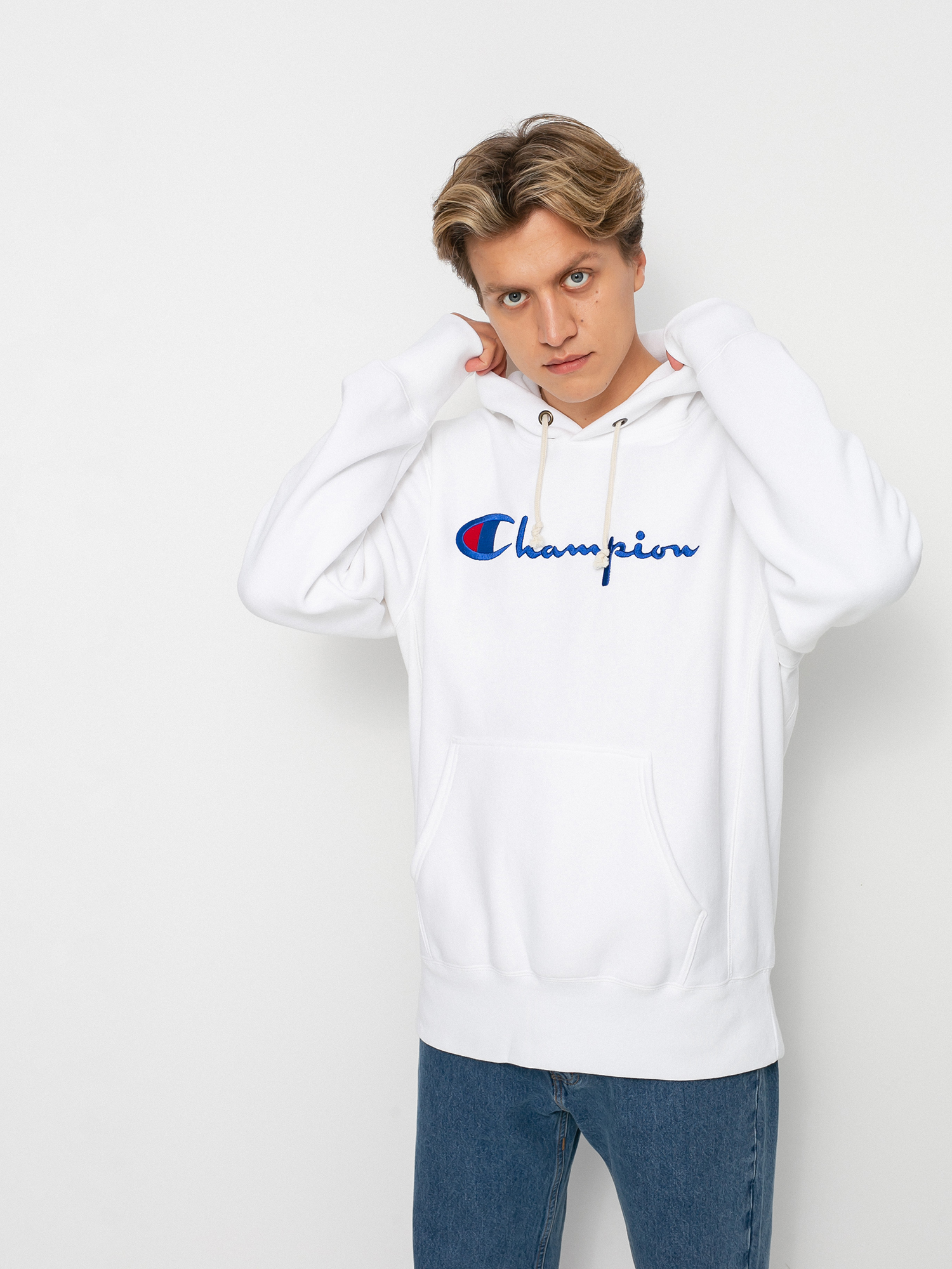 Bluza z kapturem Champion Sweatshirt HD 216499 (wht)