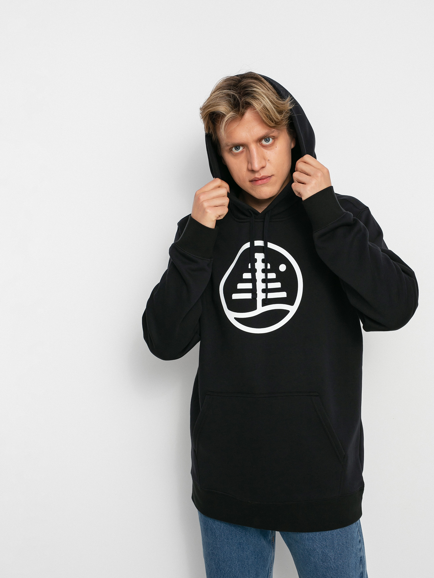 Bluza z kapturem Burton Family Tree Pullover HD (true black)