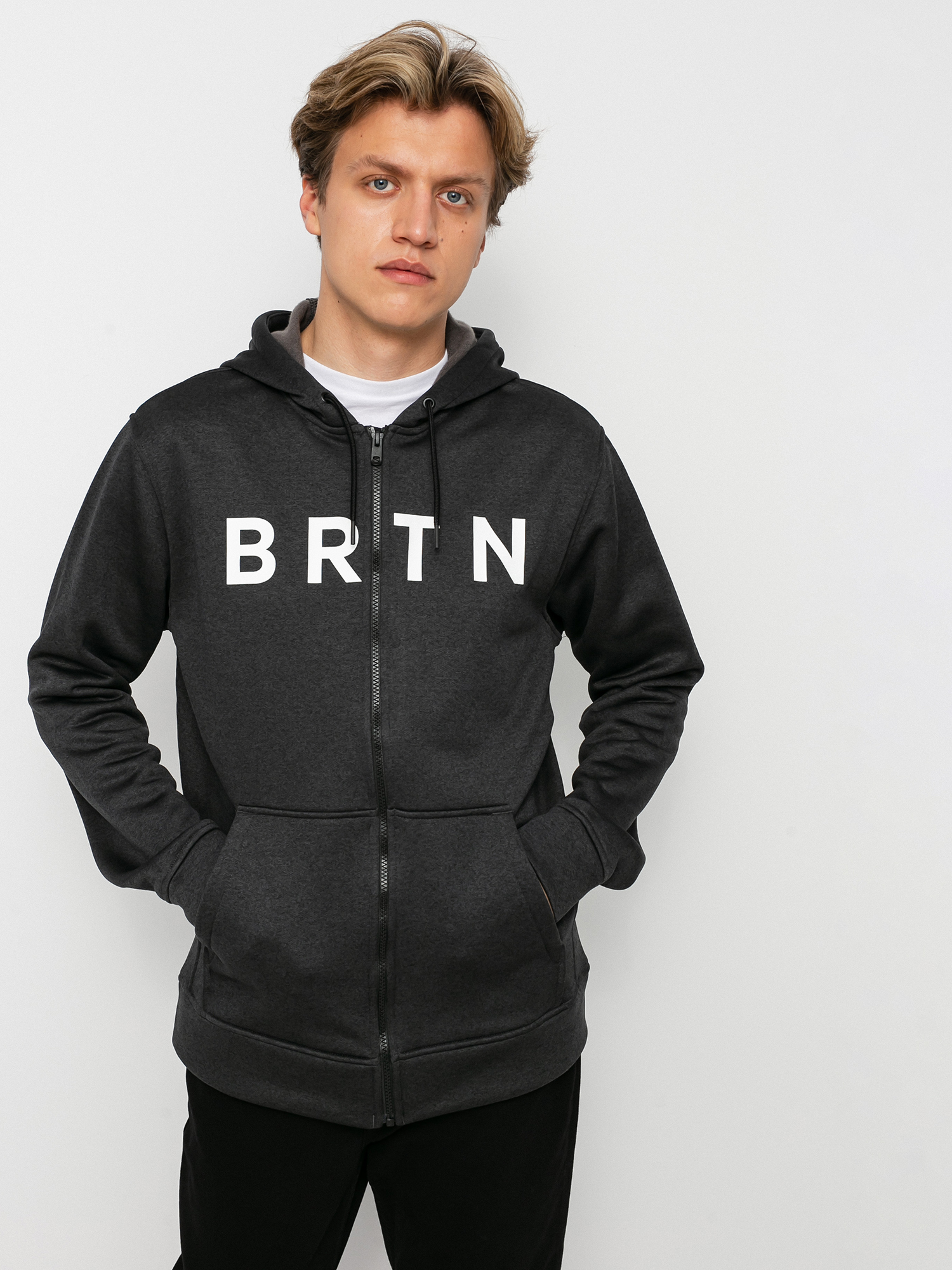 Bluza z kapturem Burton Oak Seasonal ZHD (true black heather)