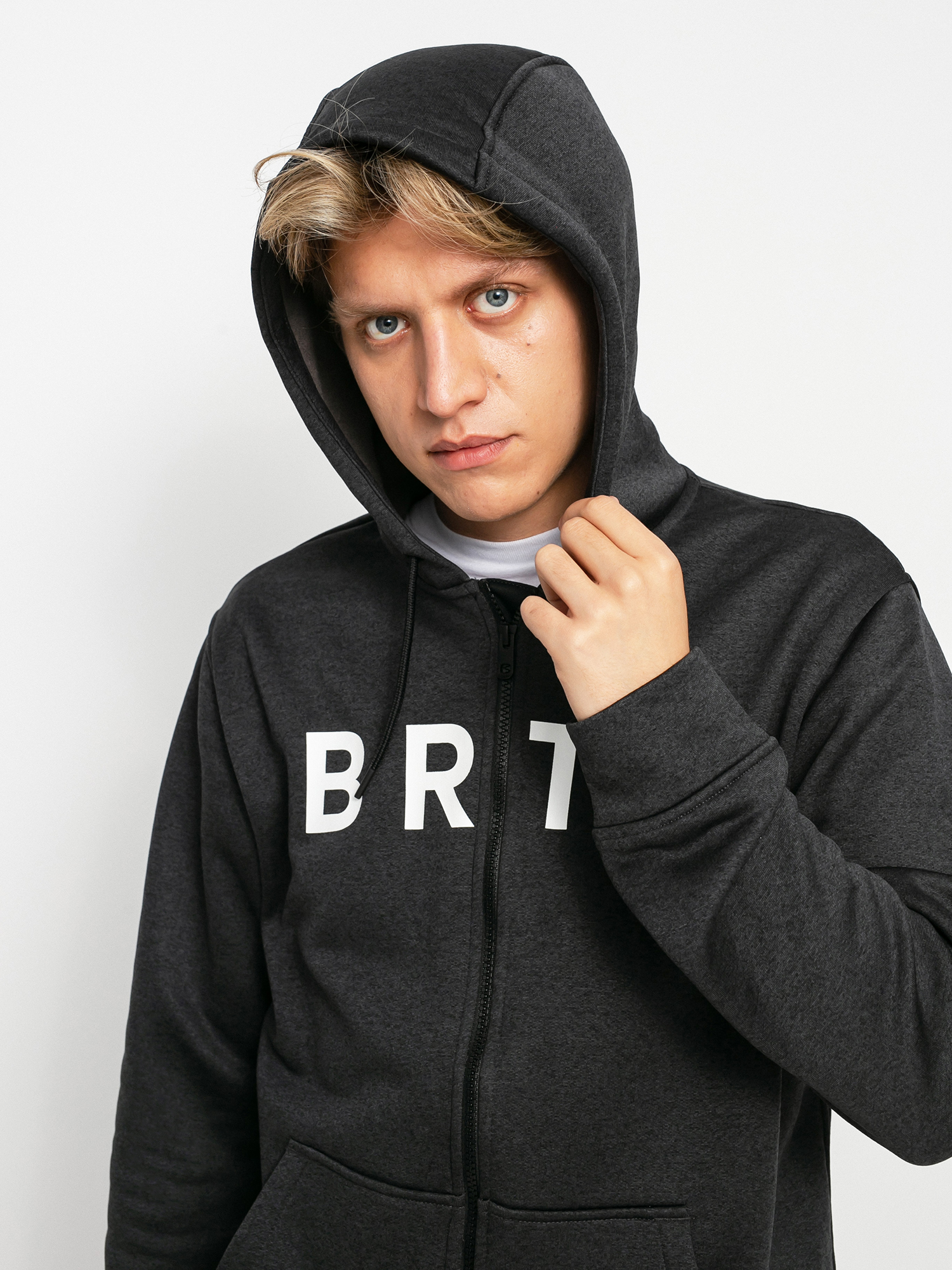 Bluza z kapturem Burton Oak Seasonal ZHD (true black heather)