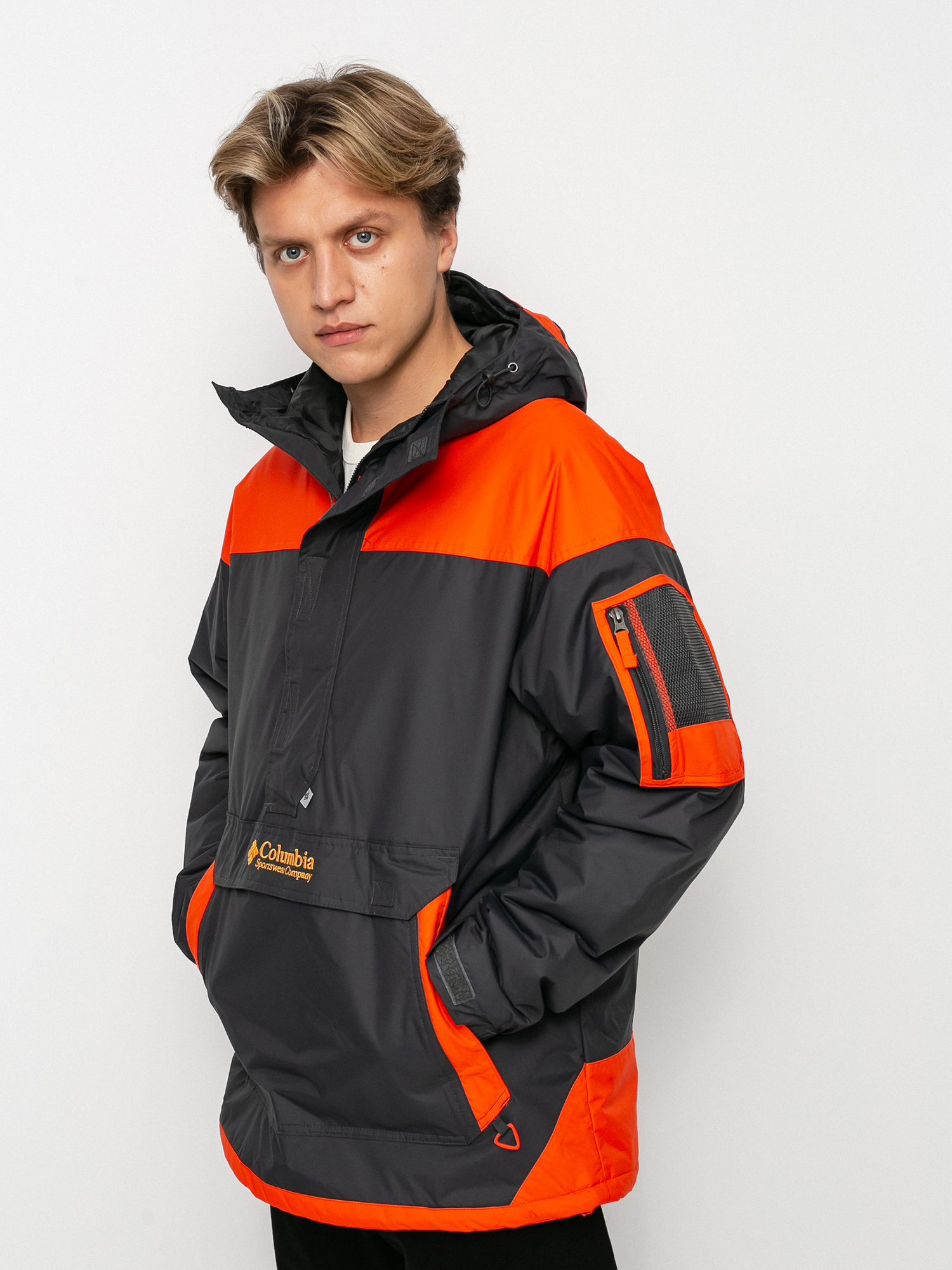 Kurtka Columbia Challenger Pullover (shark/red quartz)