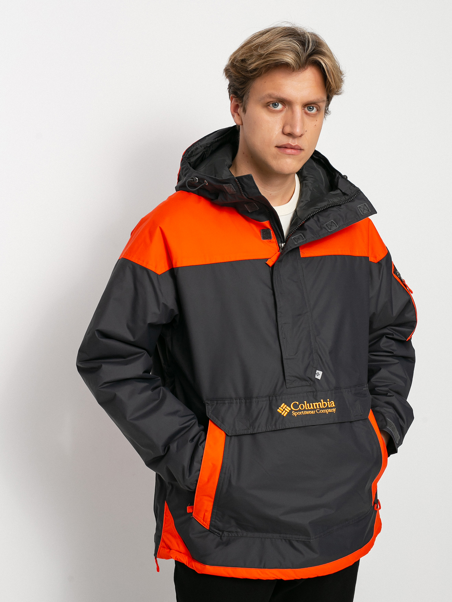 Kurtka Columbia Challenger Pullover (shark/red quartz)