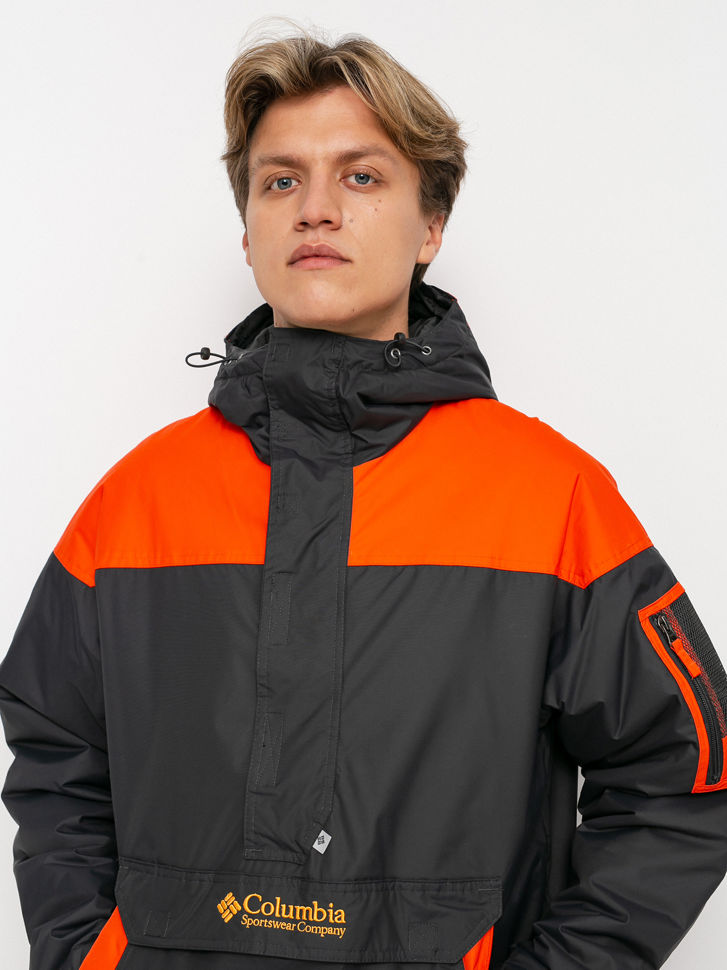 Kurtka Columbia Challenger Pullover (shark/red quartz)